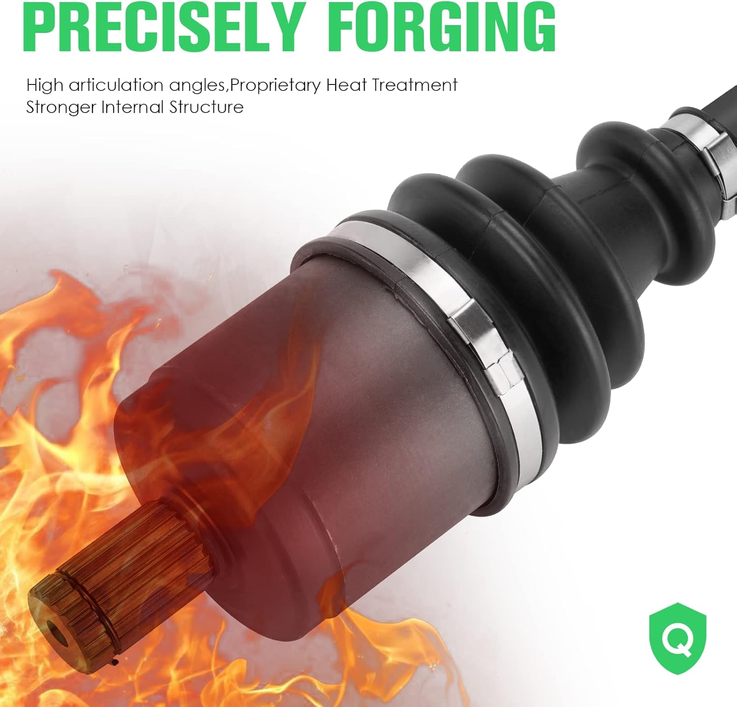 Youxmoto Front Left/Right CV Axle & Wheel Bearing Kit for Polaris Ranger 500 700 800 4X4 EFI 2009 2010 2011 2012 2013 2014 2015 2016, 4340 Chromoly Steel Drive Shaft CV Axles, Fits 1332606, 1332856 image number 4