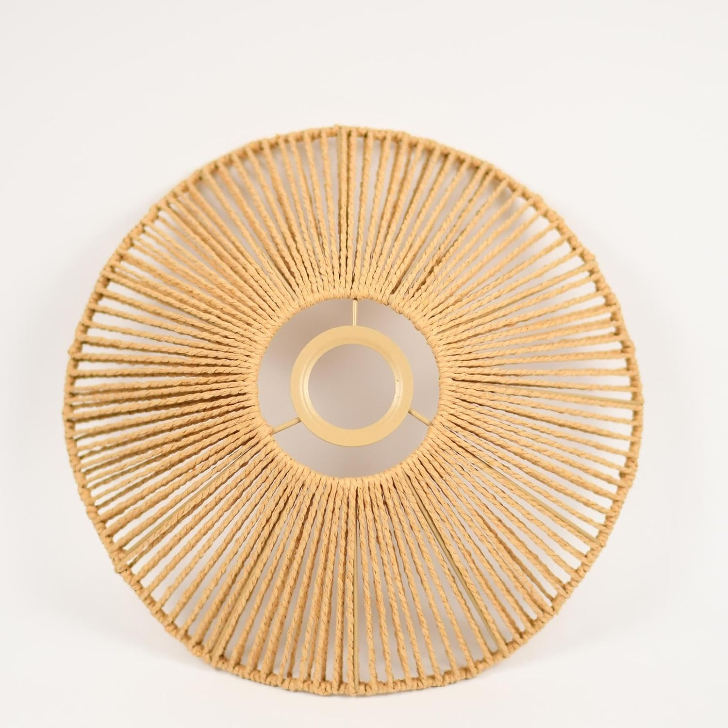 ＡＷＨＡＯ Woven Lamp Shade, Pendant Light Shade,Chandelier Covers Shades,Ceiling Lantern Cover, for Table Lamp, Yellow image number 5