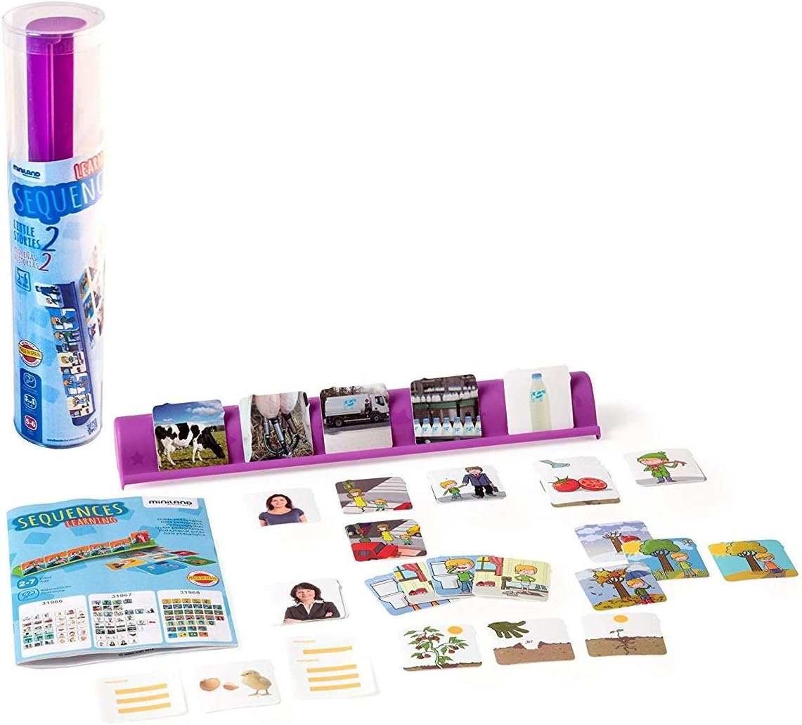 Miniland 31967 Learning Sequences Little Stories, Multi-Color image number 1