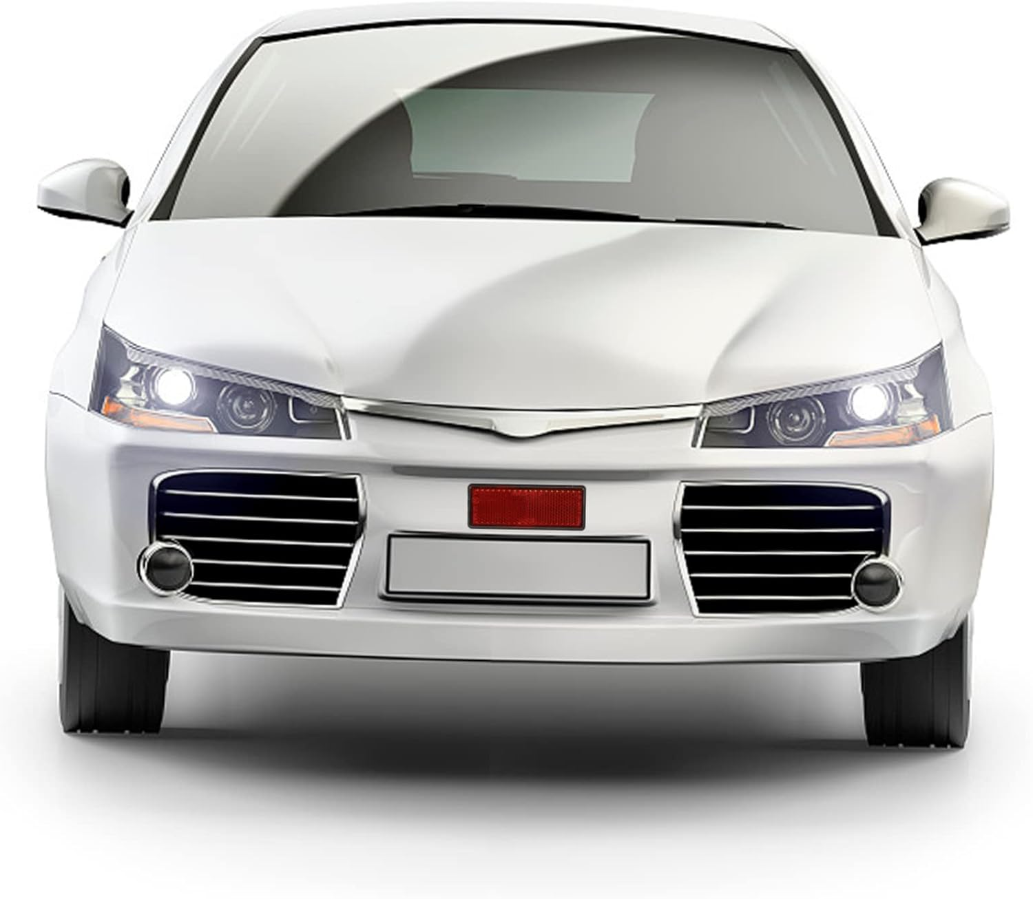 Gatuida 10Pcs Car Reflective Strips Self-Adhesive Reflective Tape for Car Mirrors Weatherproof Warning Tapes image number 2