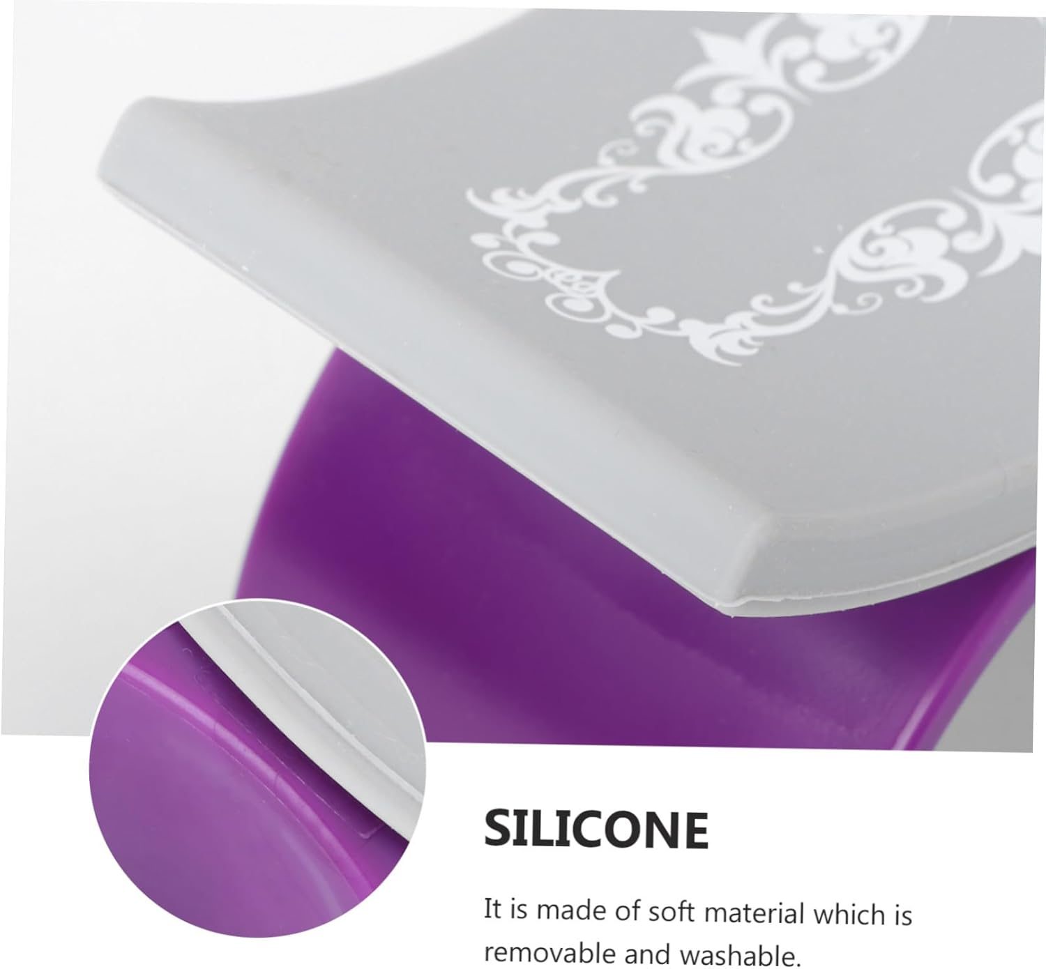 BAZEITFLOW Portable U Shaped Manicure Hand Pillow Removable Detachable Hand Rest Cushion for Nail Art Salon Training and Home Use Comfortable Nail Tech Accessory for Steady and Toes