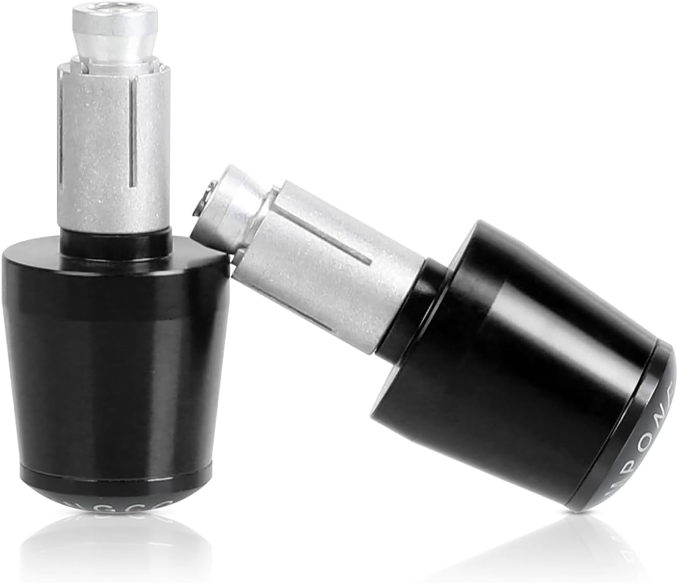 7/8" 22Mm CNC Alu Motorcycle Handlebar Grips Ends Caps Ends Caps Compatible with Ninja 400 650 1000SX ZX6R ZX9R ZX10R ZX12R ZX14R ER6F ER6N Black image number 3