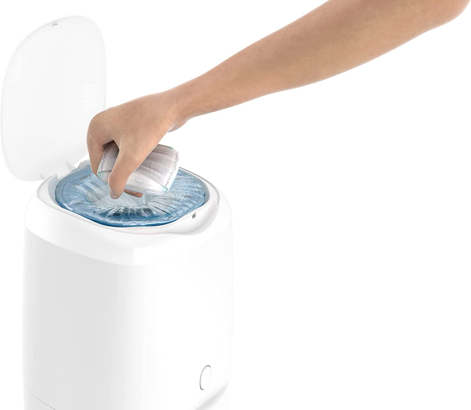 Angelcare Nappy Bin with Air-Seal&trade; Technology, White