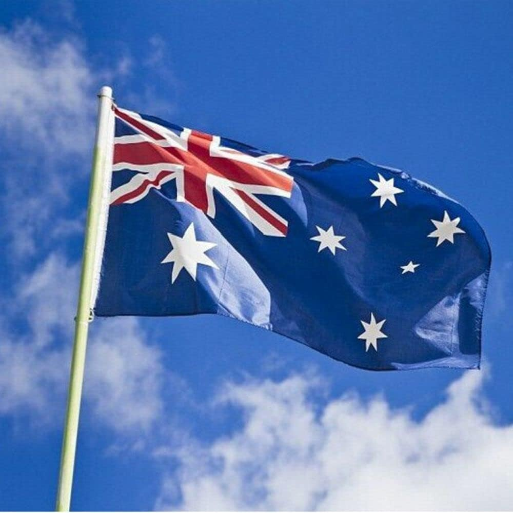 2 Pack Australian Aussie Flag 3X5 Ft Large 90X150Cm Outdoor Heavy Duty UV Fade Resistant Big Oceania National Flag with Brass Grommets image number 2