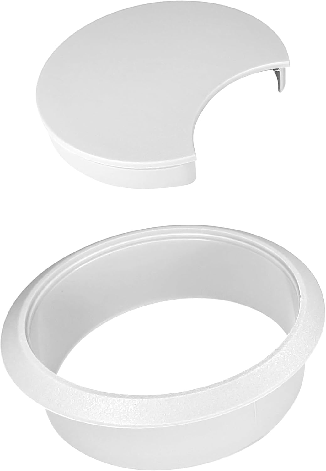 Cyclingcolors 2 X Cable Grommets 70 Mm Furniture Office Cable Guide Cable Outlet Cable Box Plastic (White) image number 3