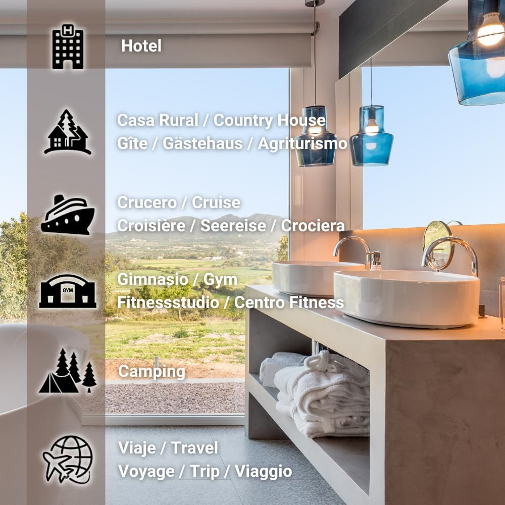 GPQ - Nature Soap Piece, 250 Units X 8 G, Hotel Equipment, for Hotels, Country Houses, Apartments, Cruise Ships, Airbnb, B&B, Etc image number 2