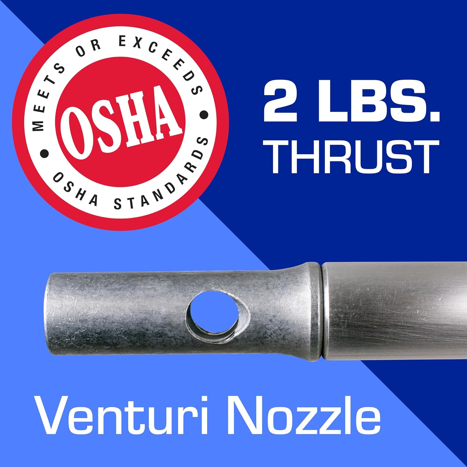 Guardair Long John 75LJ006AA Safety Air Blow Gun OSHA Compliant Alloy Nozzle with 6-Inch Aluminum Extension image number 1