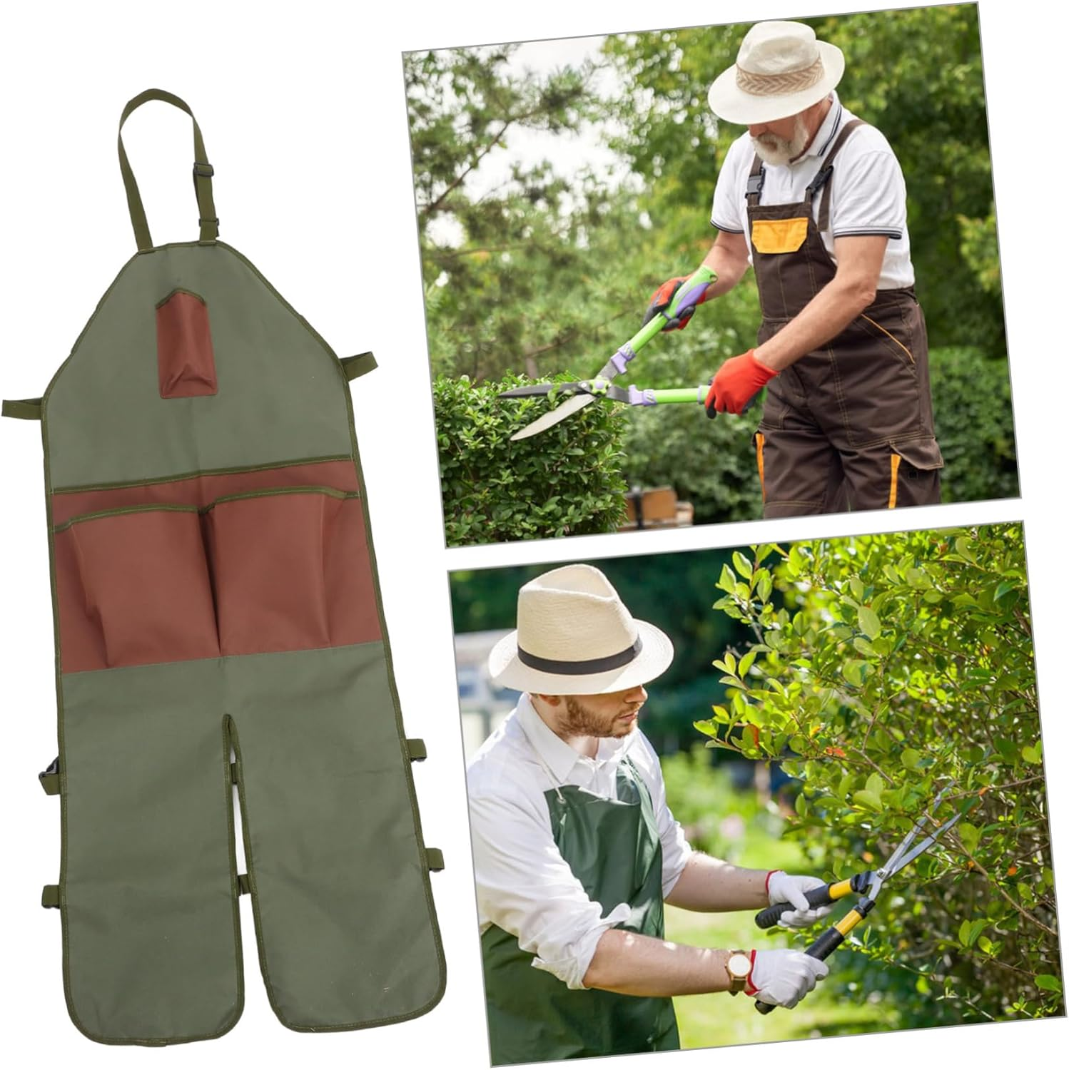 Gardening Apron with Pockets for Men and Women Oxford Cloth Garden Trimming Apron Berry Fruits Picking Pouch Practical Garden Supply for Outdoor Use image number 5