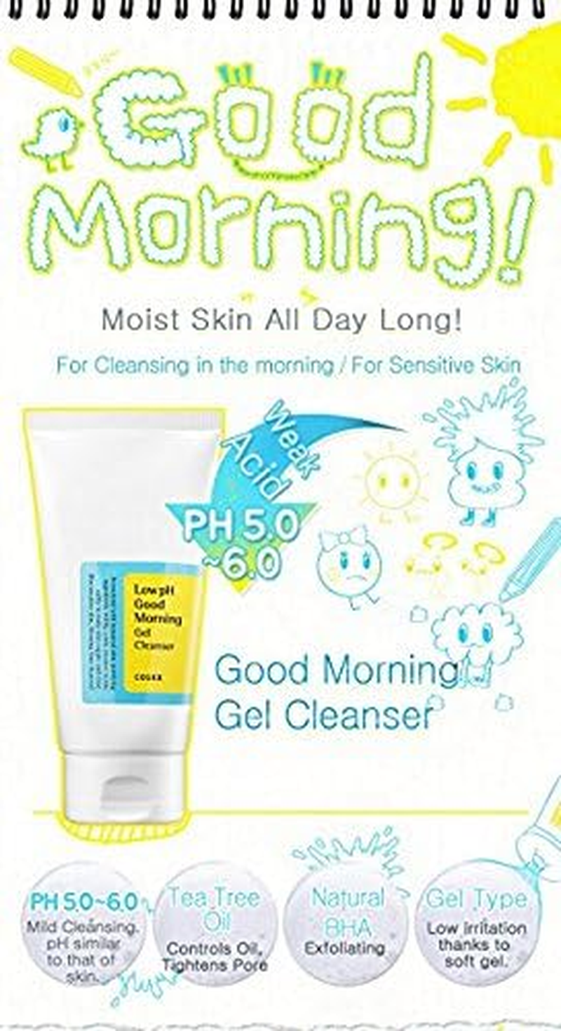 [Cosrx] Low Ph Good Morning Gel Cleanser 150Ml - Korean Face Cleanser Wash for Pores Sensitive Oily Acne Skin image number 2