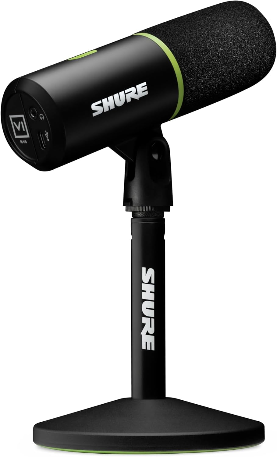 Shure MV6 USB Gaming and Speech Microphone, Black image number 1