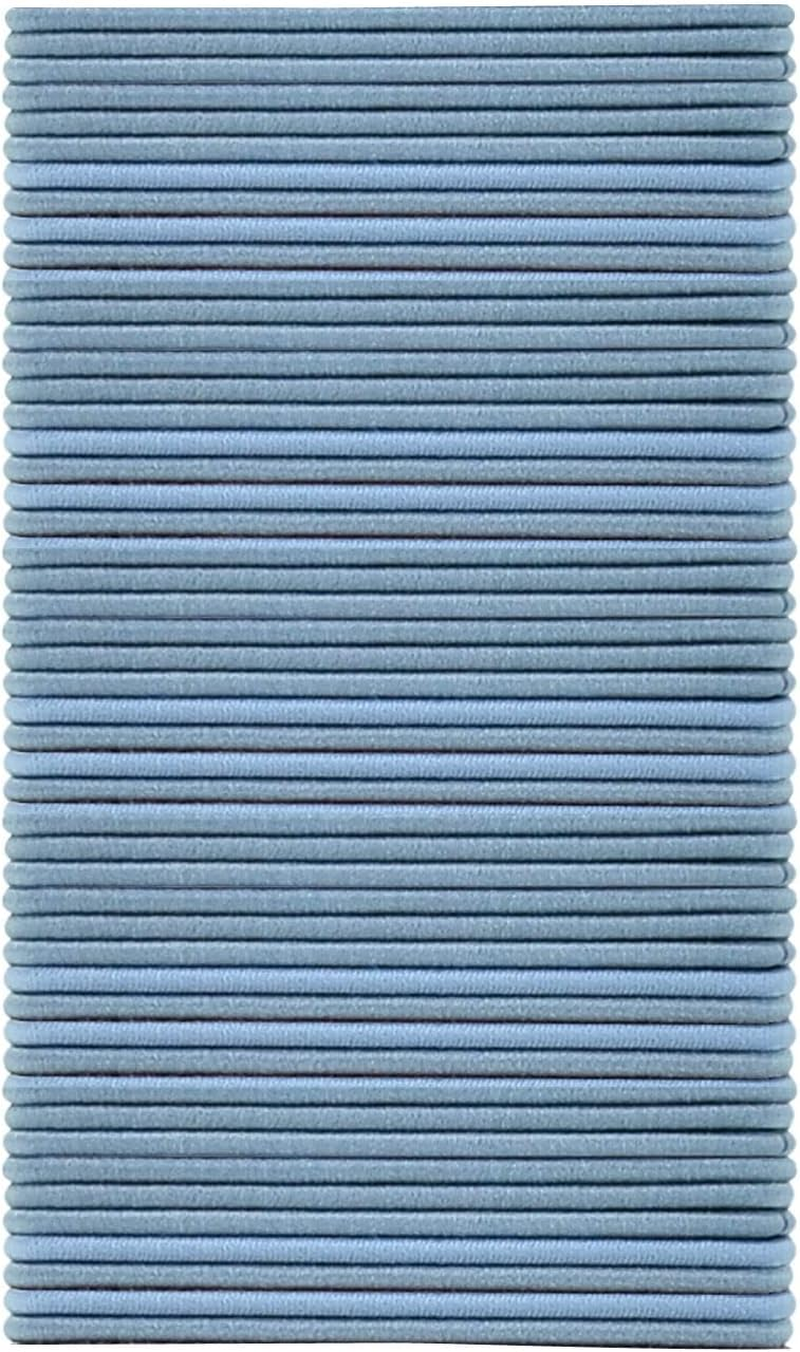 50 Pcs Elastic Hair Ties, Hair Accessories, Elastic Hair Bands Ponytail Holders, Hair Bobbles Hair Bands for Girls, Women, Kids (Dark Blue)