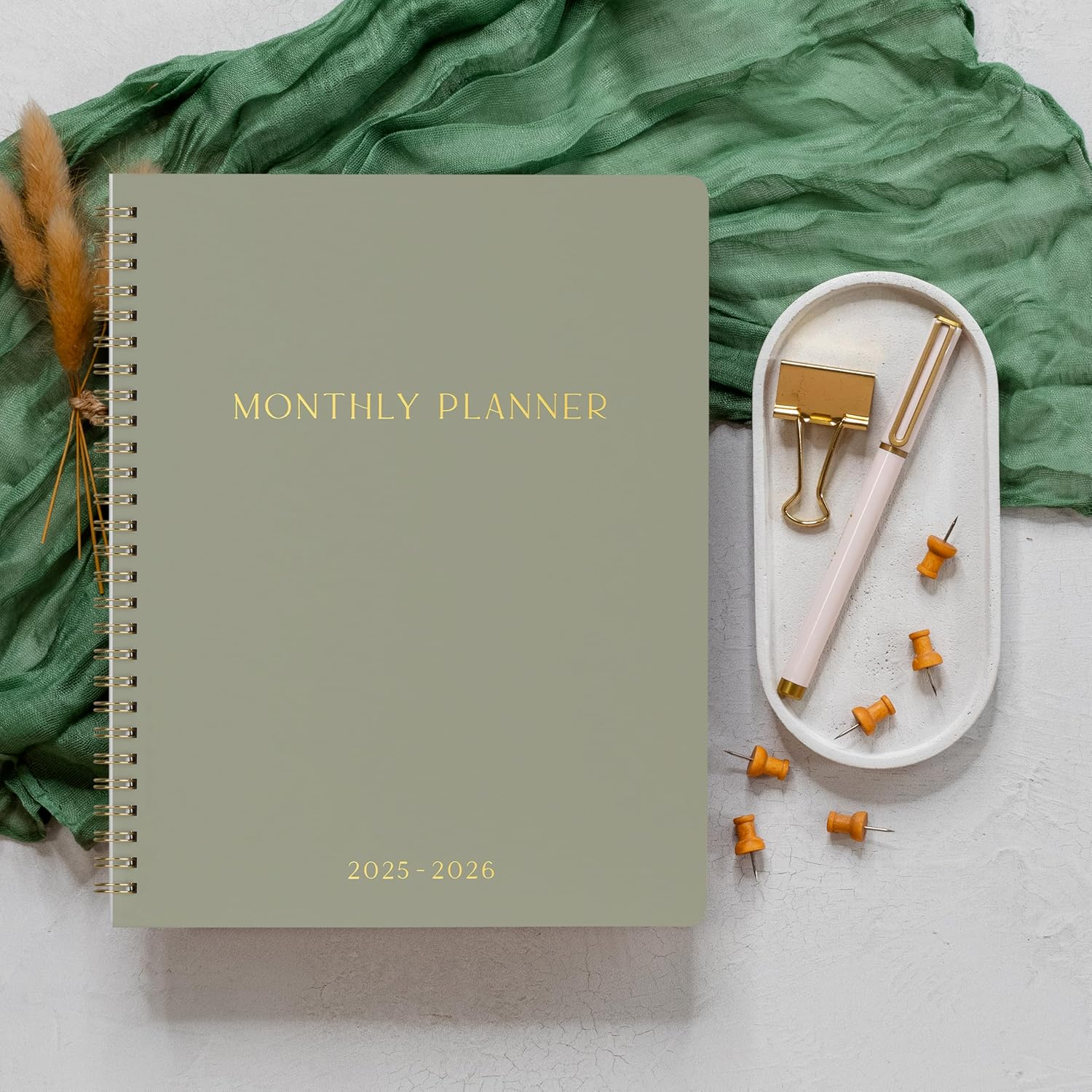 ZICOTO Beautiful 2025-2026 Monthly Planner and Calendar Book - Aesthetic to Do List Notebook That Easily Organizes Your Tasks to Boost Productivity - Runs from April 2025 until December 2026 image number 1