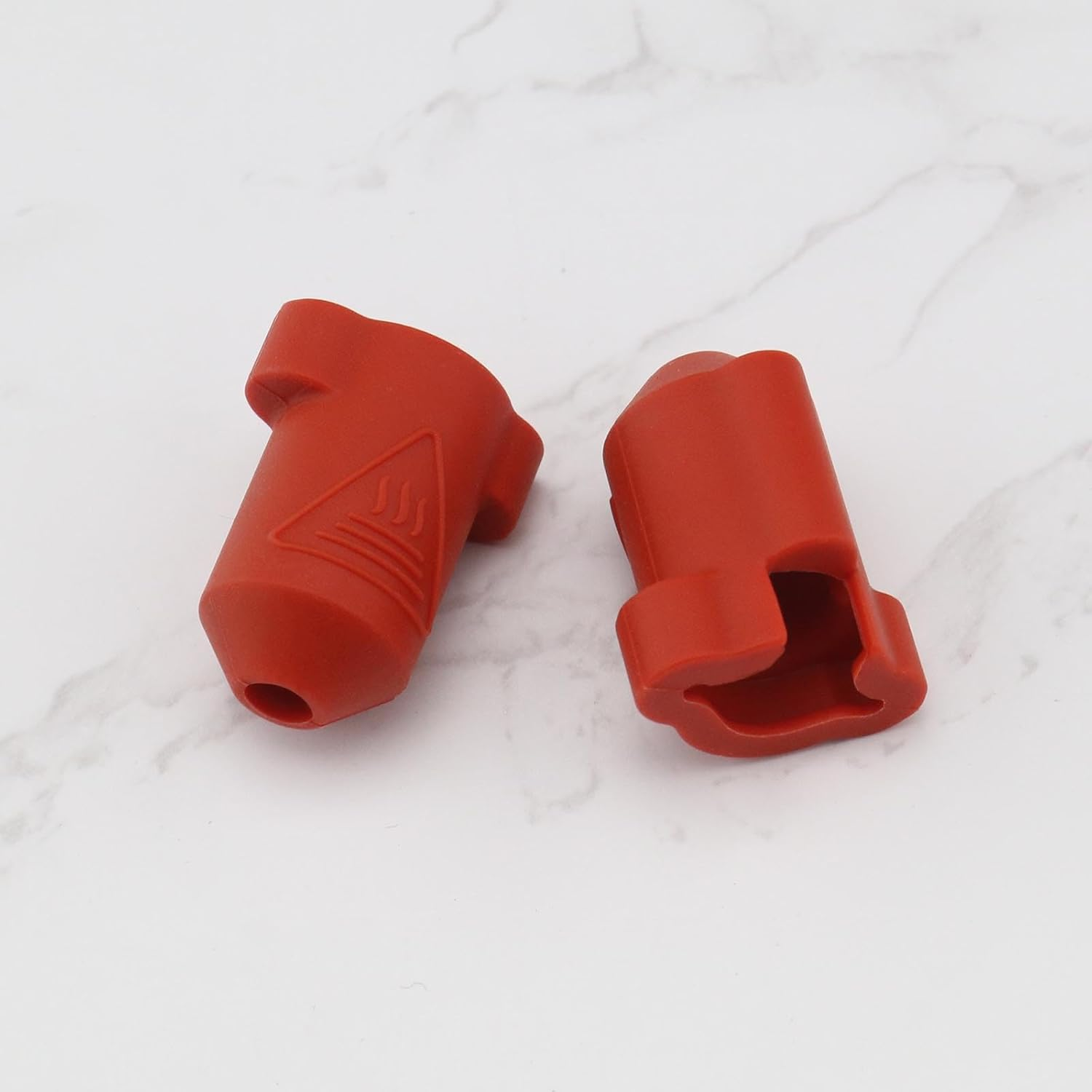 VGOL 5Pcs 3D Printer Extruder Hot End Silicone Sleeve 3D Printer Extruder Silicone Protective Cover Compatible with Creality K1 K1 MAX 3D Printers, Red - Red image number 2