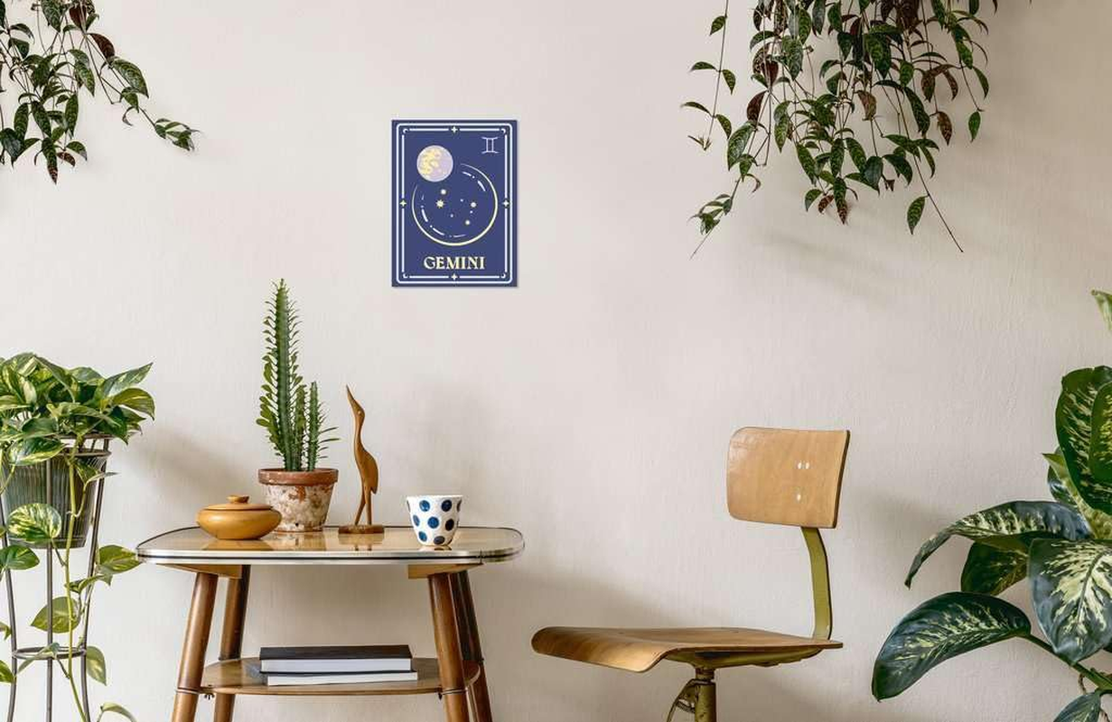 Creart Sternzeichen - Zwilling: Mit Silber- Und Leuchtfarbe! image number 4