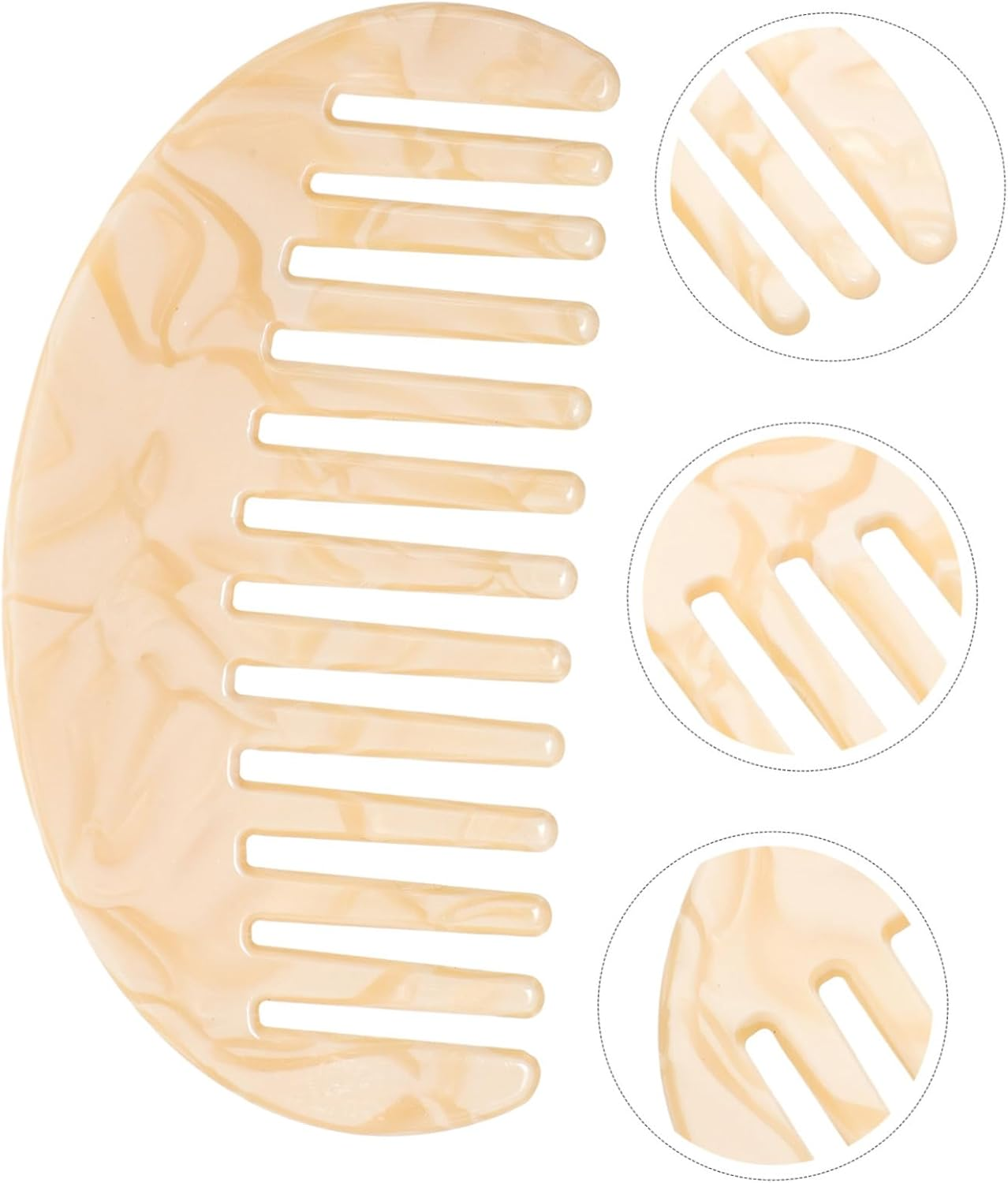 Healeved Static Comb for Curly Hair Detangler Comb Wide-Tooth Design for Easy Detangling for Shower Use Lightweight and Portable for Go Styling image number 4