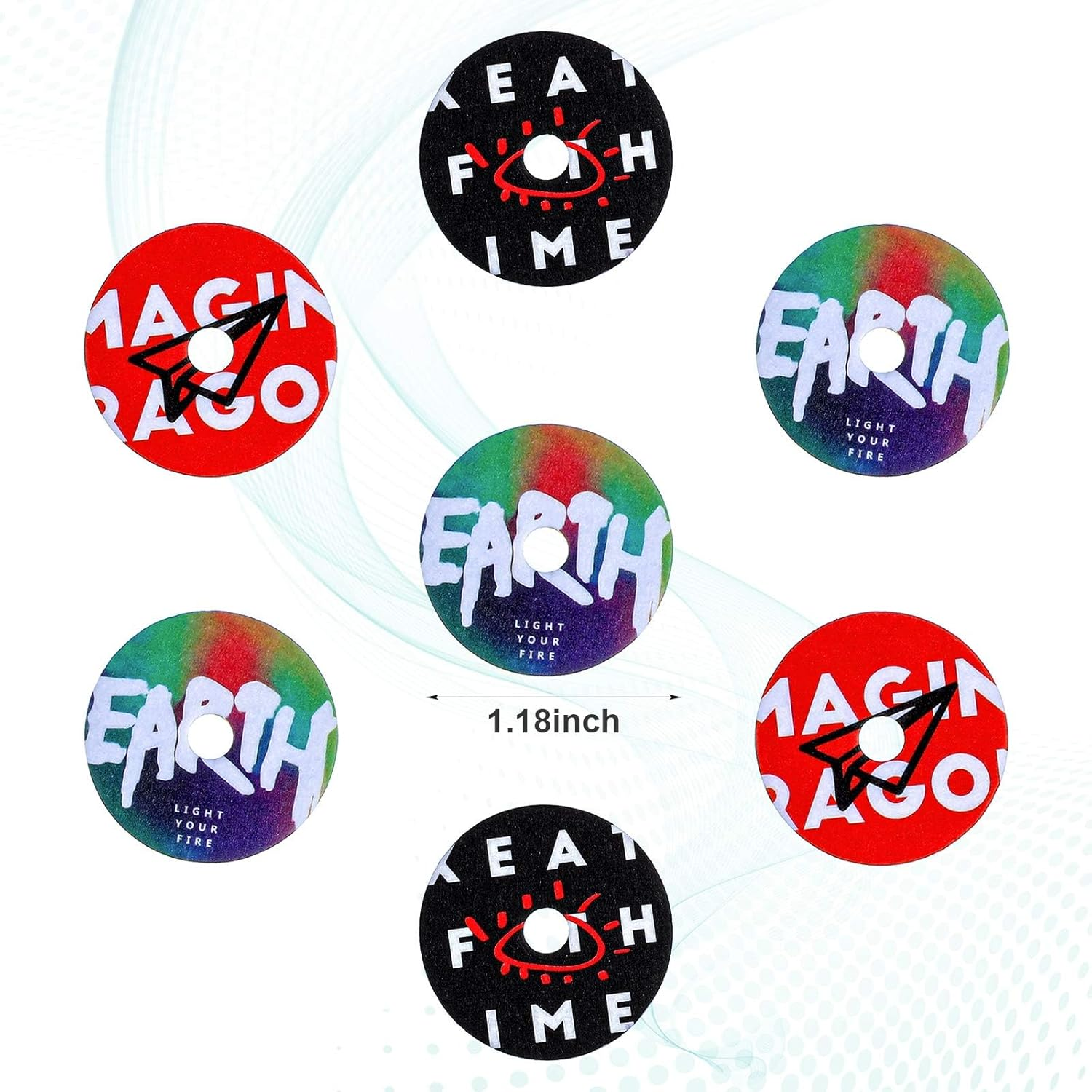 30 Pcs Record Player Air Freshener Refills Car Fragrance Diffuser Aromatherapy Tablets Replacement Pads Retro Style Automotive Air Freshener Perfume Purifiers for Car Decor Accessories Home Office image number 5