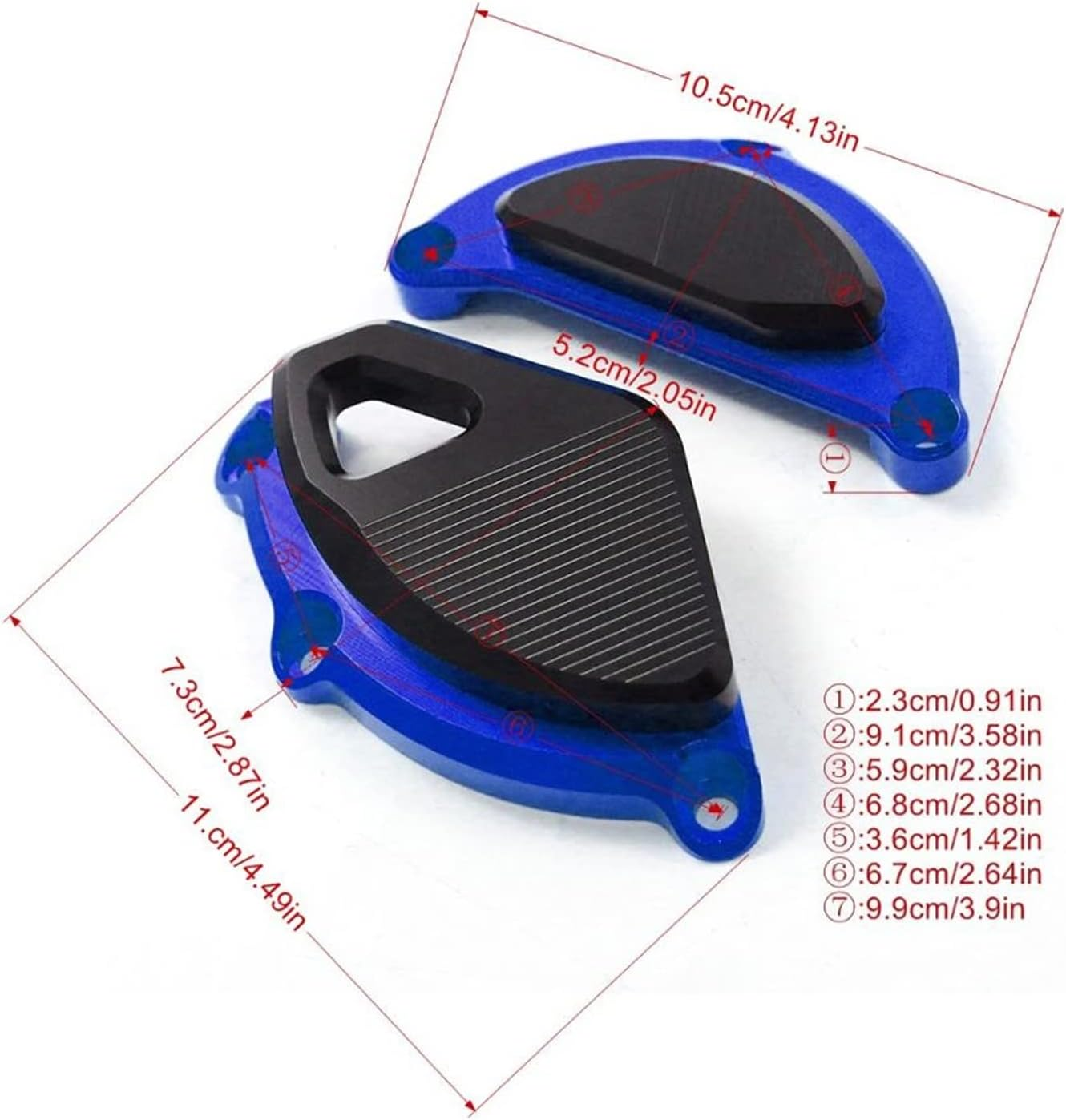 Motorbike Frame Sliders for Yamaha MT-10 MT10 MT 10 FZ-10 FZ10 2015-2022 Motorcycle Accessories Engine Guard Protector Motor Crash Pads Frame Sliders (Color : Gray) image number 3