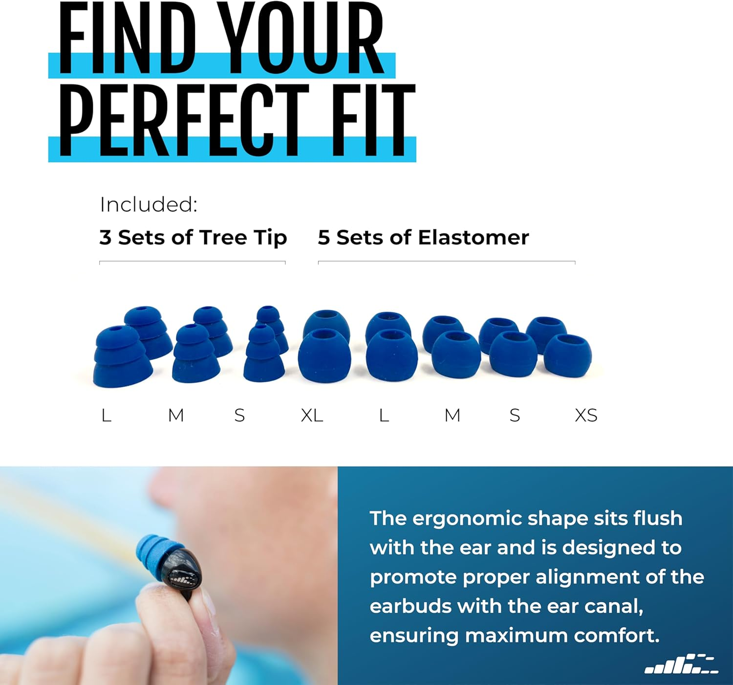 H2O Audio Surge S+ Waterproof Sport Headphones, (Short Cord Design) &ndash; In-Ear Sweatproof Earbuds for Swimming, Running, Cycling &ndash; IPX8 Waterproof, Compatible with Ipods & MP3 Players image number 2