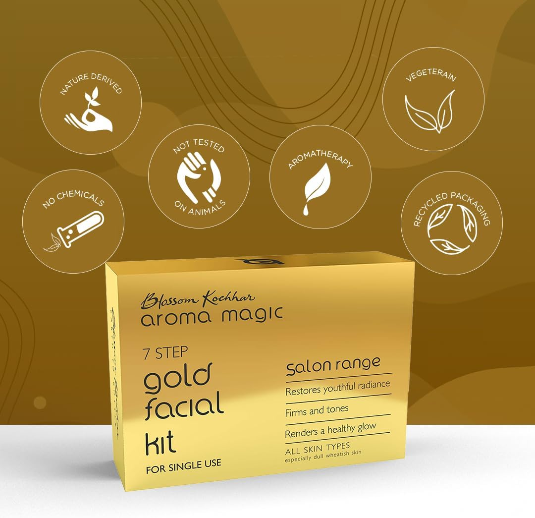 Aroma Magic Gold Facial Kit - (Single Use) - Pack of 7 image number 4