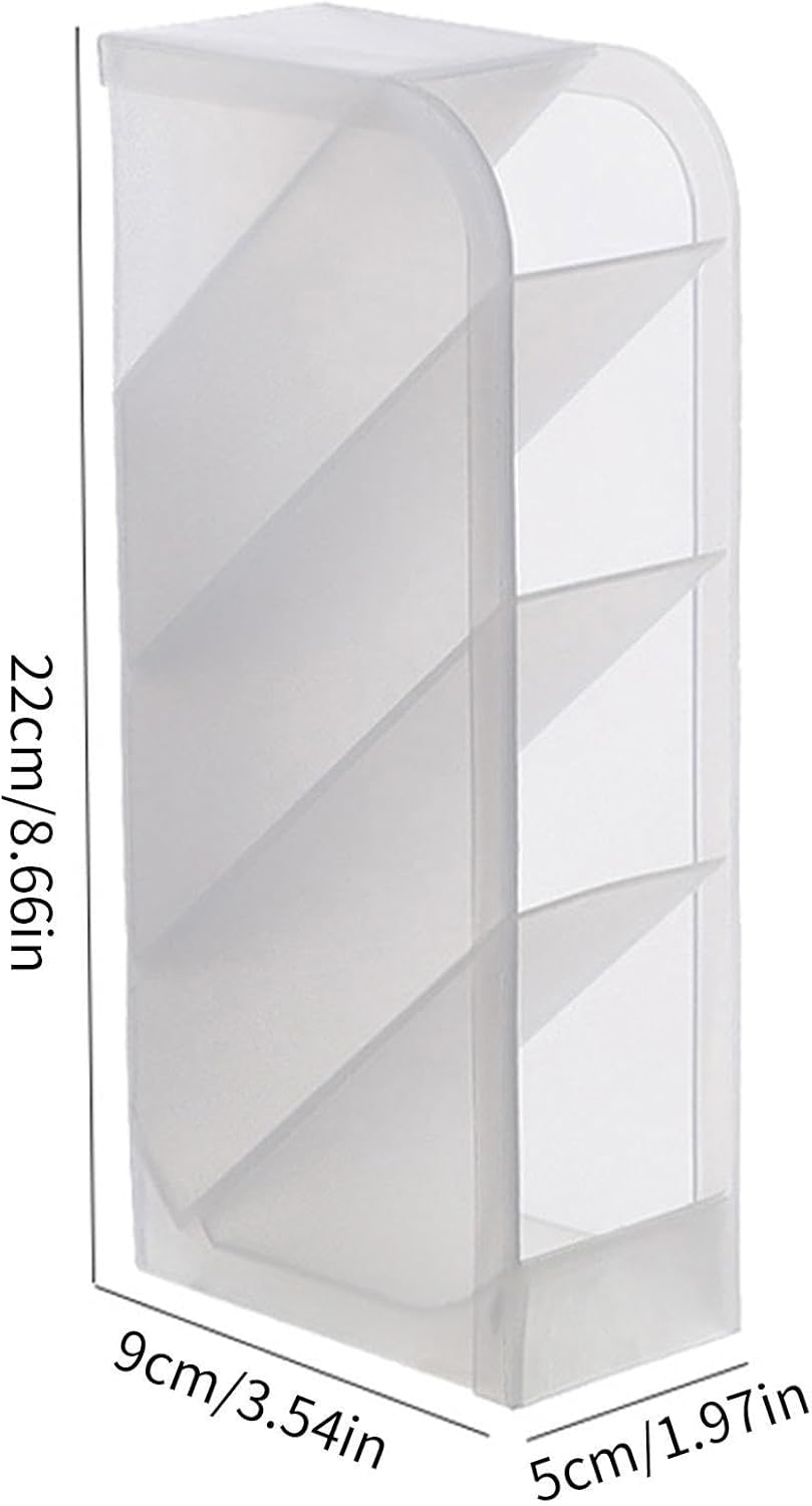 Pen Organizer | Pencil Holder | Desk Supplies Organisers | Art Marker Storage Rack | Watercolour Brushes Stand | Translucent Slanted Pen Storage | Mesh Desk Tidy for School and Office | Desk Organizer image number 1