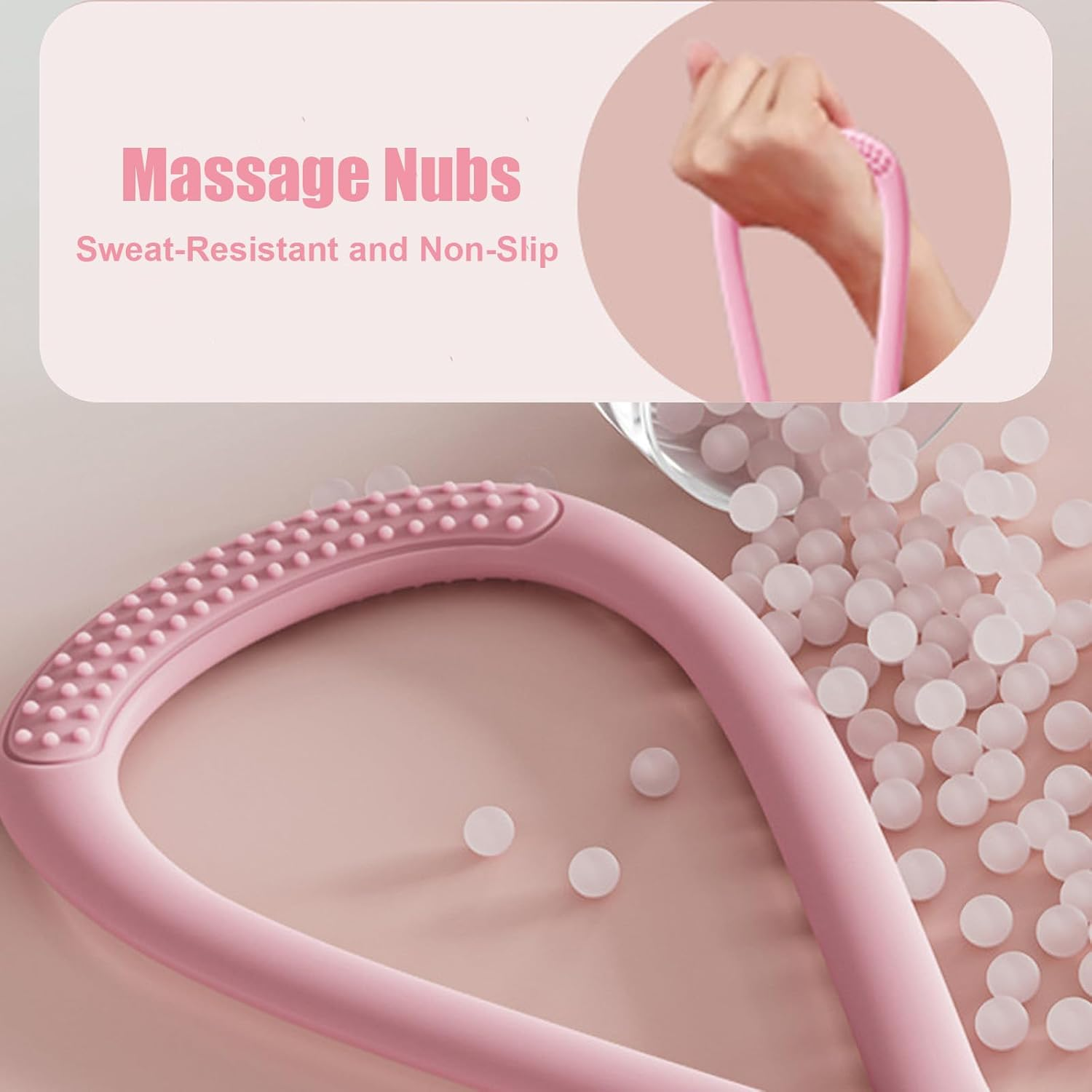 Resistance Bands with Handles &ndash;3-Pack Exercise TPE Foam Material for Arm, Back & Shoulder Workouts | Non-Slip Soft Grip for Home/Gym Use