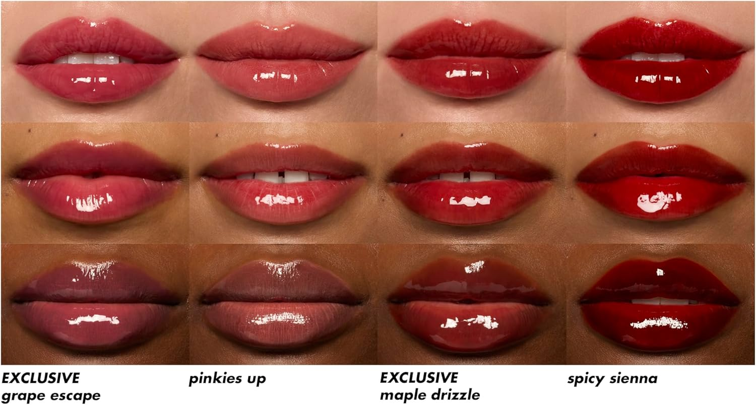 E.L.F. Glossy Lip Stain Shades 4 Days Kit, Long-Lasting Lip Stains for a Sheer Pop of Color & Subtle Gloss Finish, Vegan & Cruelty-Free, 4 Shades - Multicolor image number 4