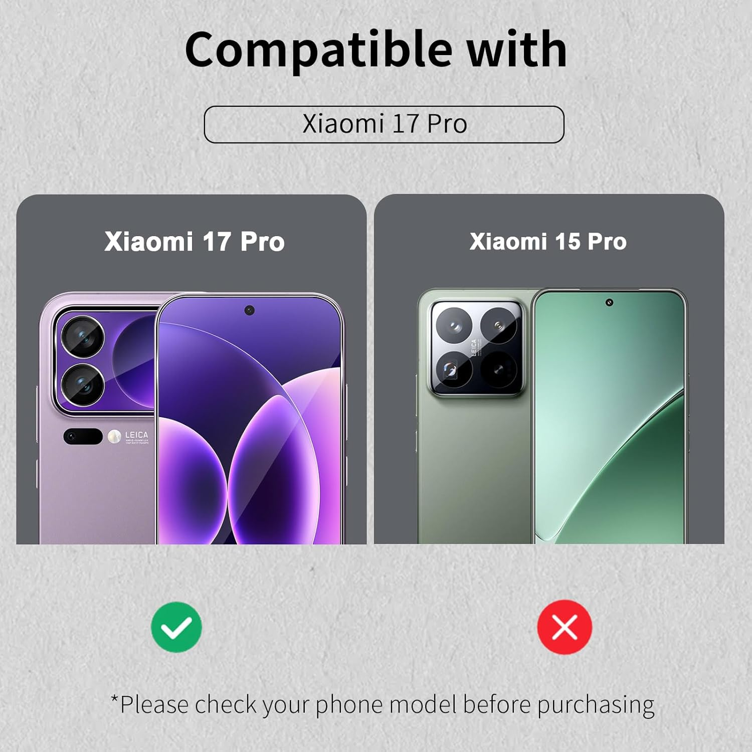 Hidwee Screen Protector Compatible with Xiaomi 17 Pro 5G for Tempered Glass, Pack of 2 9H Hardness External Protective Glass + 2 Soft TPU Inner Screen Protectors + 2 Pieces Camera Protection, Full image number 5