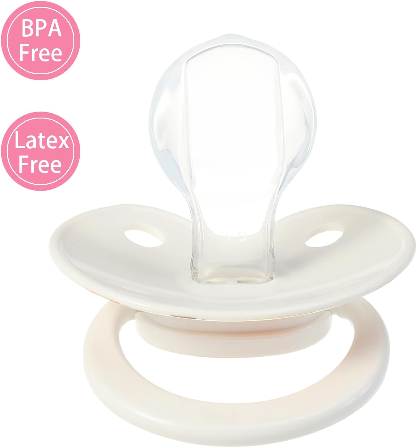 Adult Sized Pacifier Large Shield Binky Butterfly Shaped Cute Printed Paci image number 4