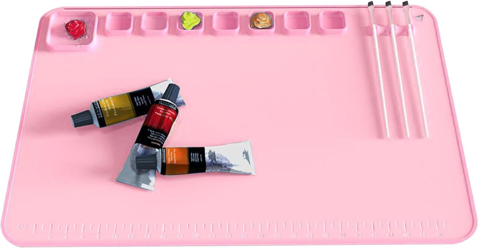 Silicone Mats for Crafts,23Inchx16Inch Heat Resistant Silicone Crafting Mat Nonstick Nonslip | No Fading Painting Supplies for Painting, Art, Clay, Resin Casting image number 5