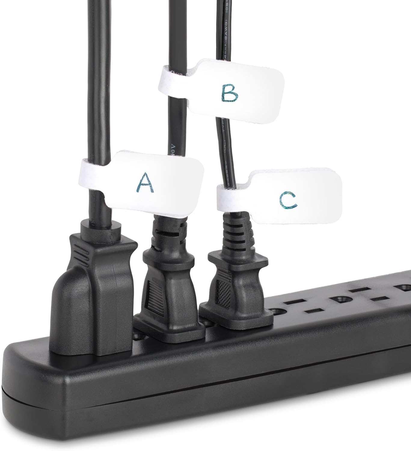 Startech.Com 3.5In (9Cm) Cable Labels, 100 Pack, White, Hook-To-Hook Cable Tags, Write-On Cord Labels for Cable/Cord Management image number 3