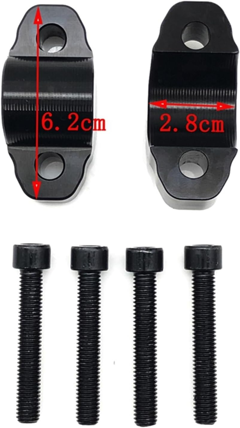 Handlebar Parts Decoration Motorcycle Handlebar Risers Clamp Mounting Mount Riser Black for Tenere 700 Accessories image number 2