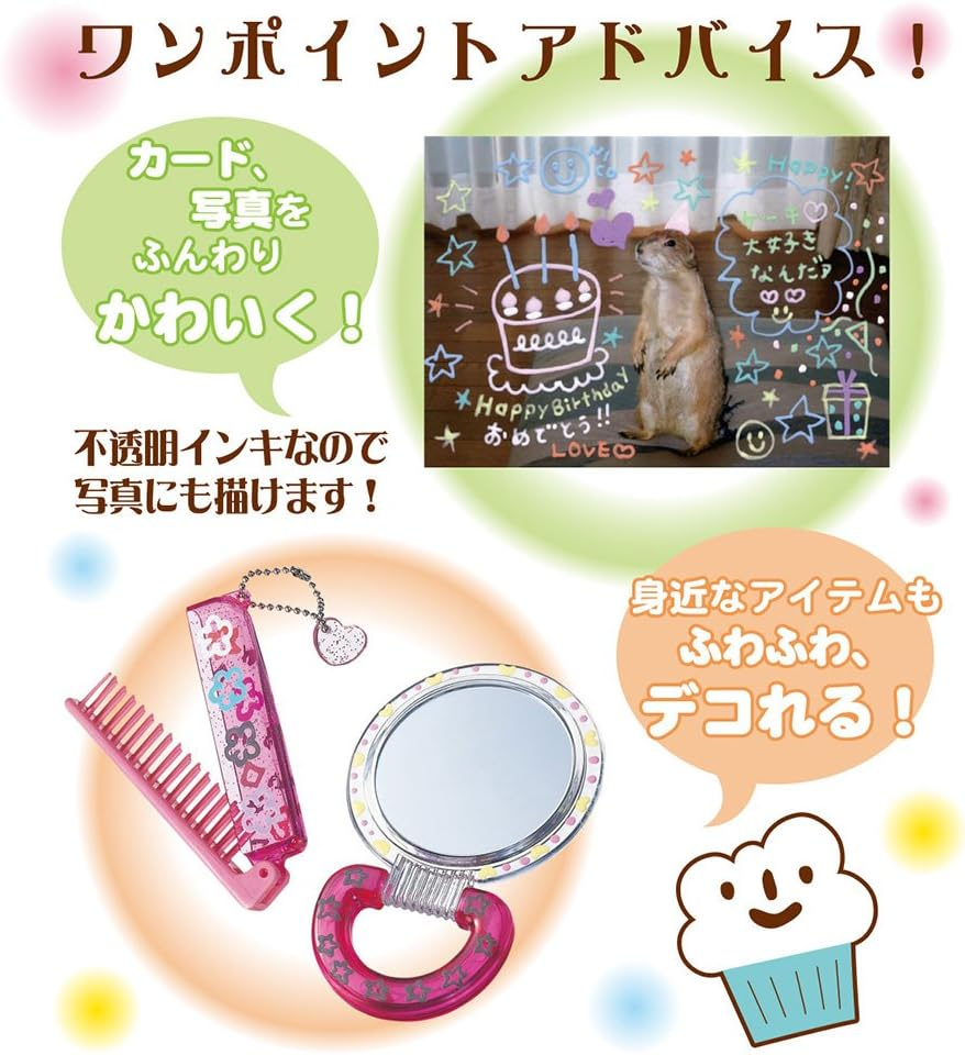 Sakura Crepas Water Based Ballpoint Pen, Ballpoint Sign, Souffle, PGB#950 (10), White, 10 Count image number 6