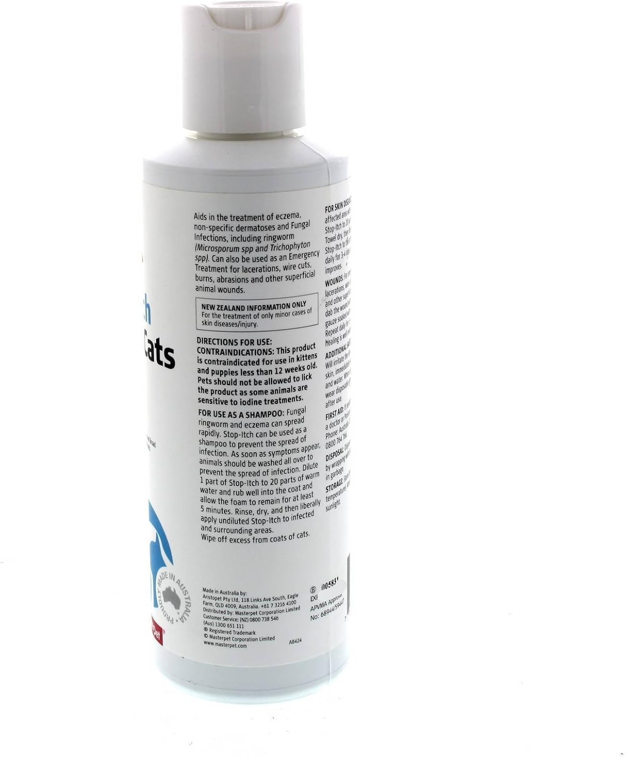 Aristopet Stop Itch Lotion for Dogs and Cats 250 Ml image number 3