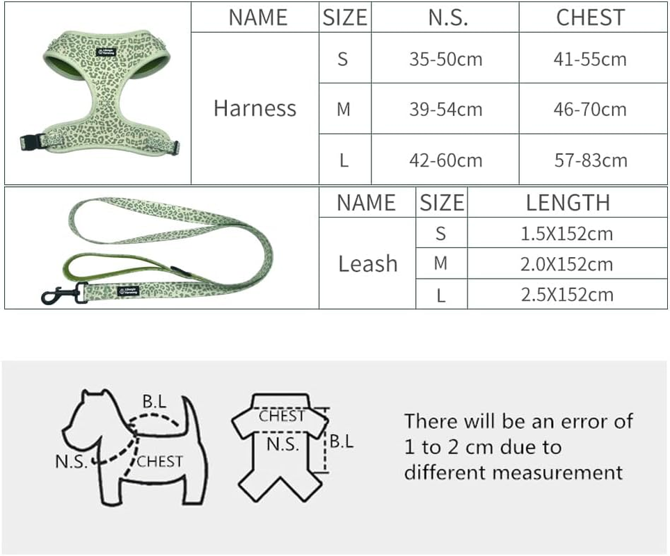 Adjustable Pet Harness and Leash Set&mdash;No-Pull, Lightweight, Breathable, Soft-Padded, Escape-Proof Comfortable for Puppies,Small Dogs,Cats,All Fur Animals. Leash for Easy Walks (Medium, Camouflage) image number 6