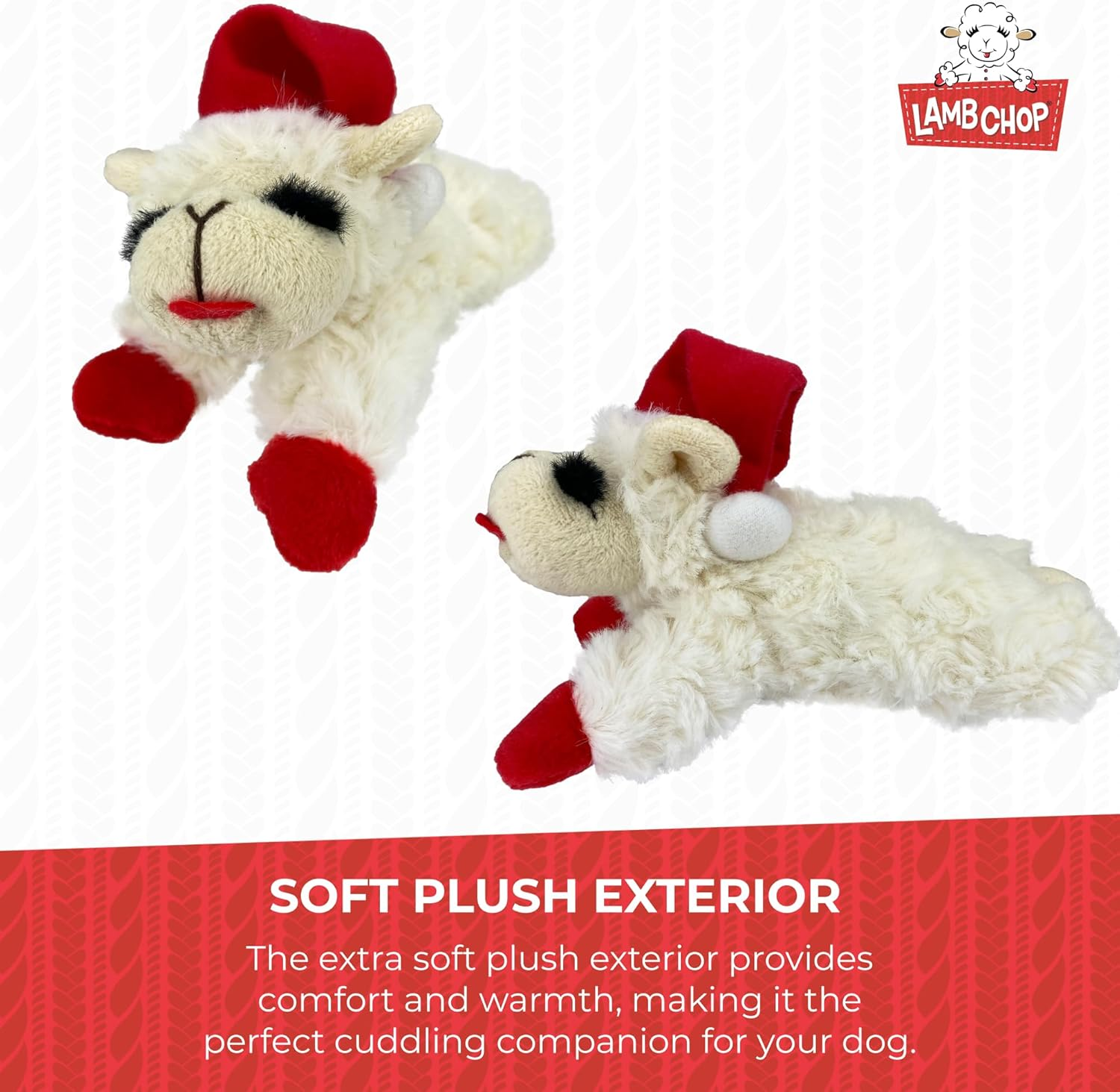 Multipet Holiday Lambchop Toy 6", Small image number 1