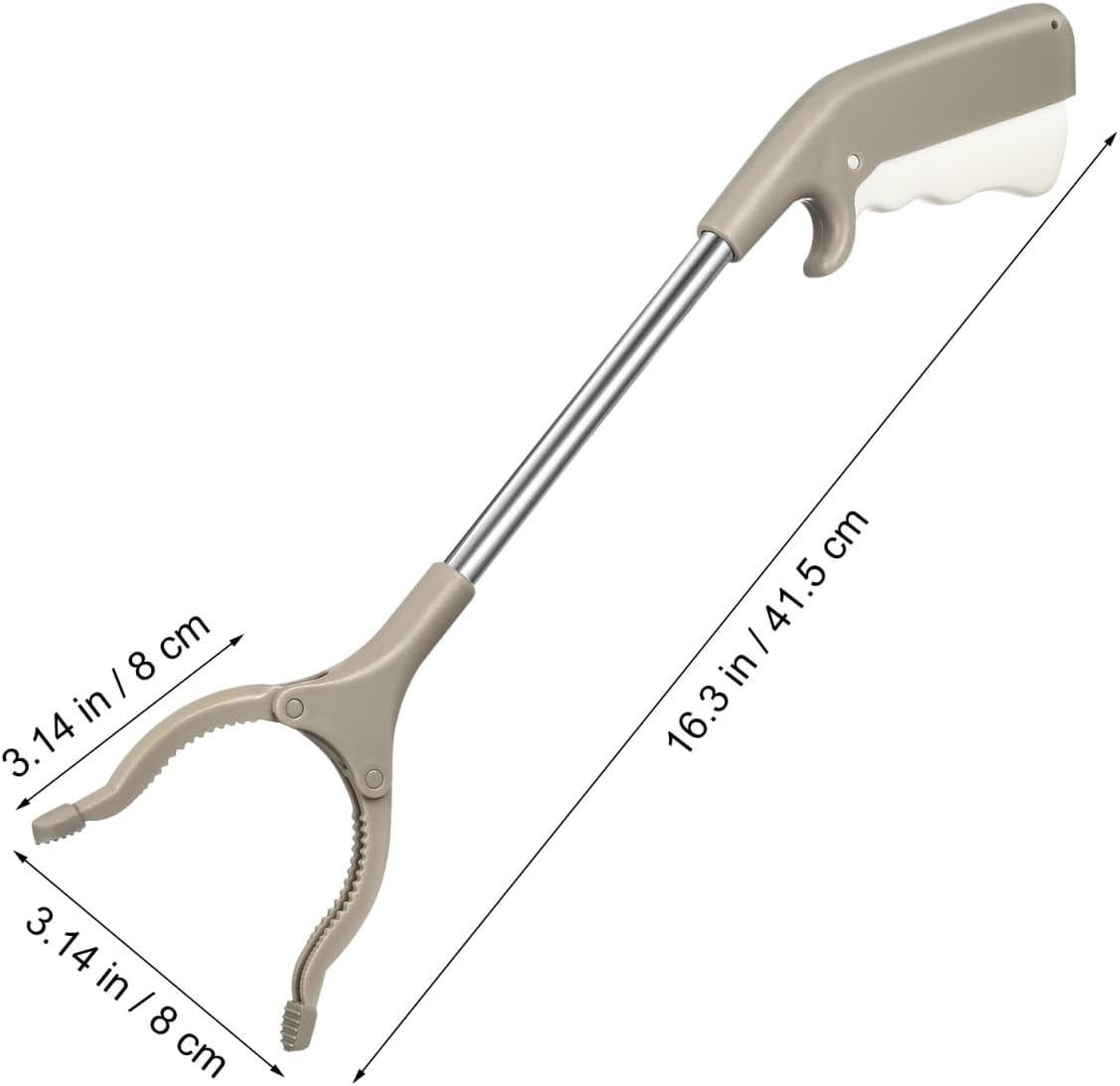 Iplusmile Grabber Reacher Tool, Rubbish Clip Anti-Slip Jaw, Short Handle Short Trash Picker Mobility Aid Reaching Assist Tool for Litter Picker, Arm image number 3