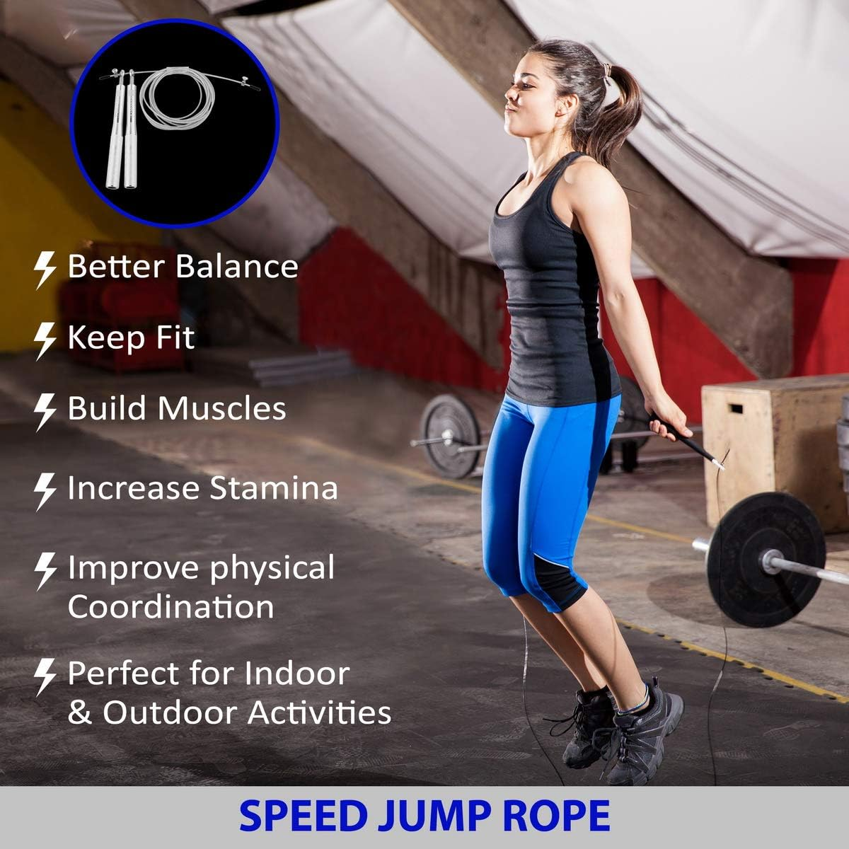 Resistance Exercise Booty Bands & Core Gliders & Jump Rope Set, Ab Floor Slider Discs W/ Double Side, Fitness Hip Circle Bands, Speed Jump Rope Crossfit for Men and Women Gift, Full Body Workout Fitness Exercise image number 6