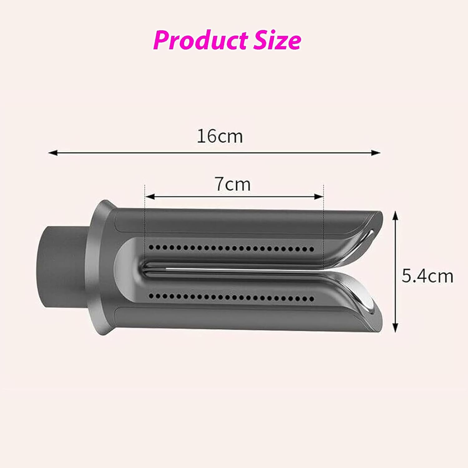 Hair Straightener Attachment Nozzle for Dyson Supersonic Hair Dryer HD15 HD08 HD01 HD02 HD03 HD04, Hair Dryer Hair Styling Plate Clip Straightening Tool Nozzle Replacement image number 4