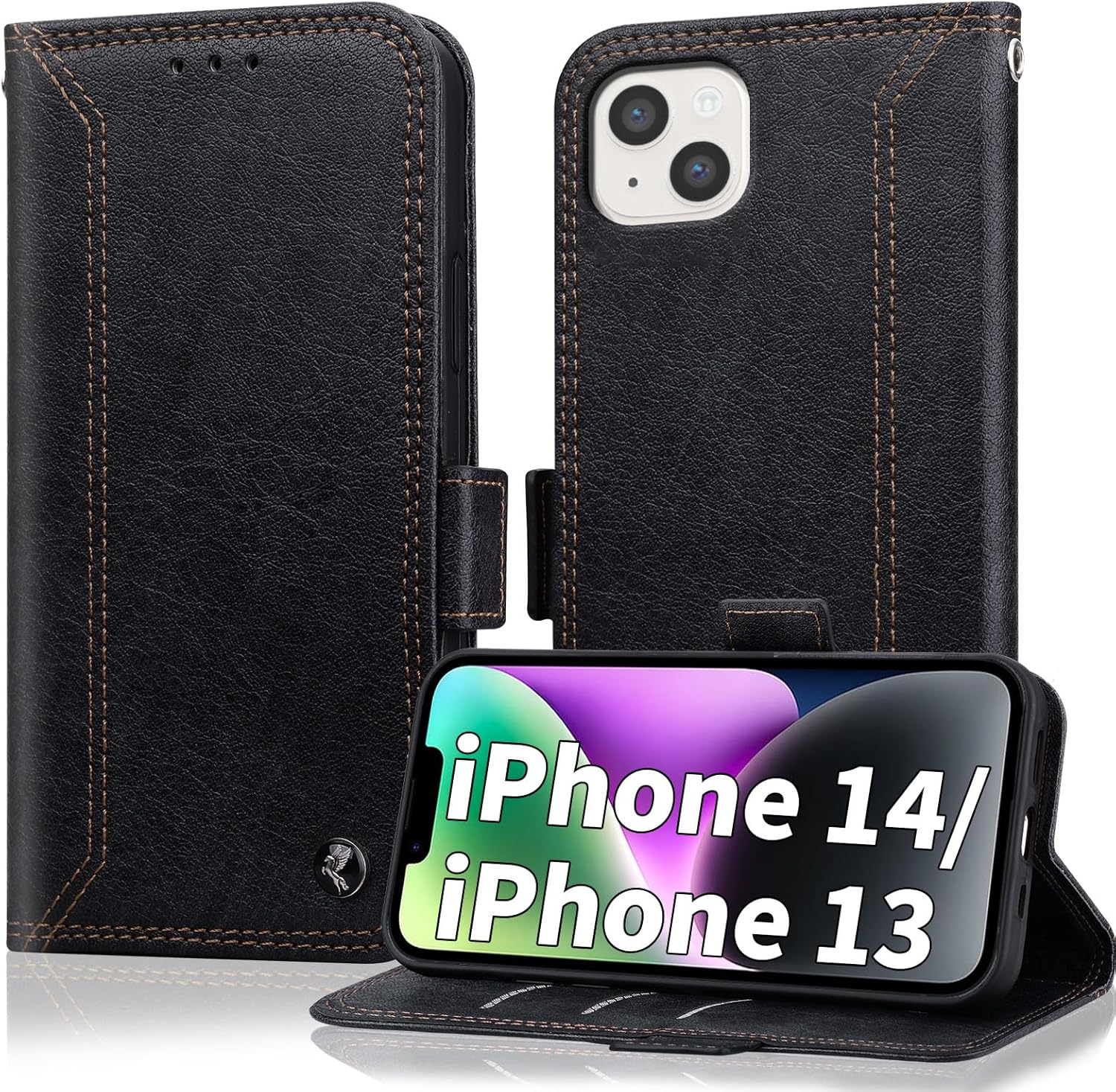 Oduio for Google Pixel 9A Wallet Case Leather Flip Folio Case with Card Holder Kickstand Shockproof Magnetic Protective Phone Cover for Men Women Pixel 9A RFID Wallet Cases 6.3 Inch Wine Red