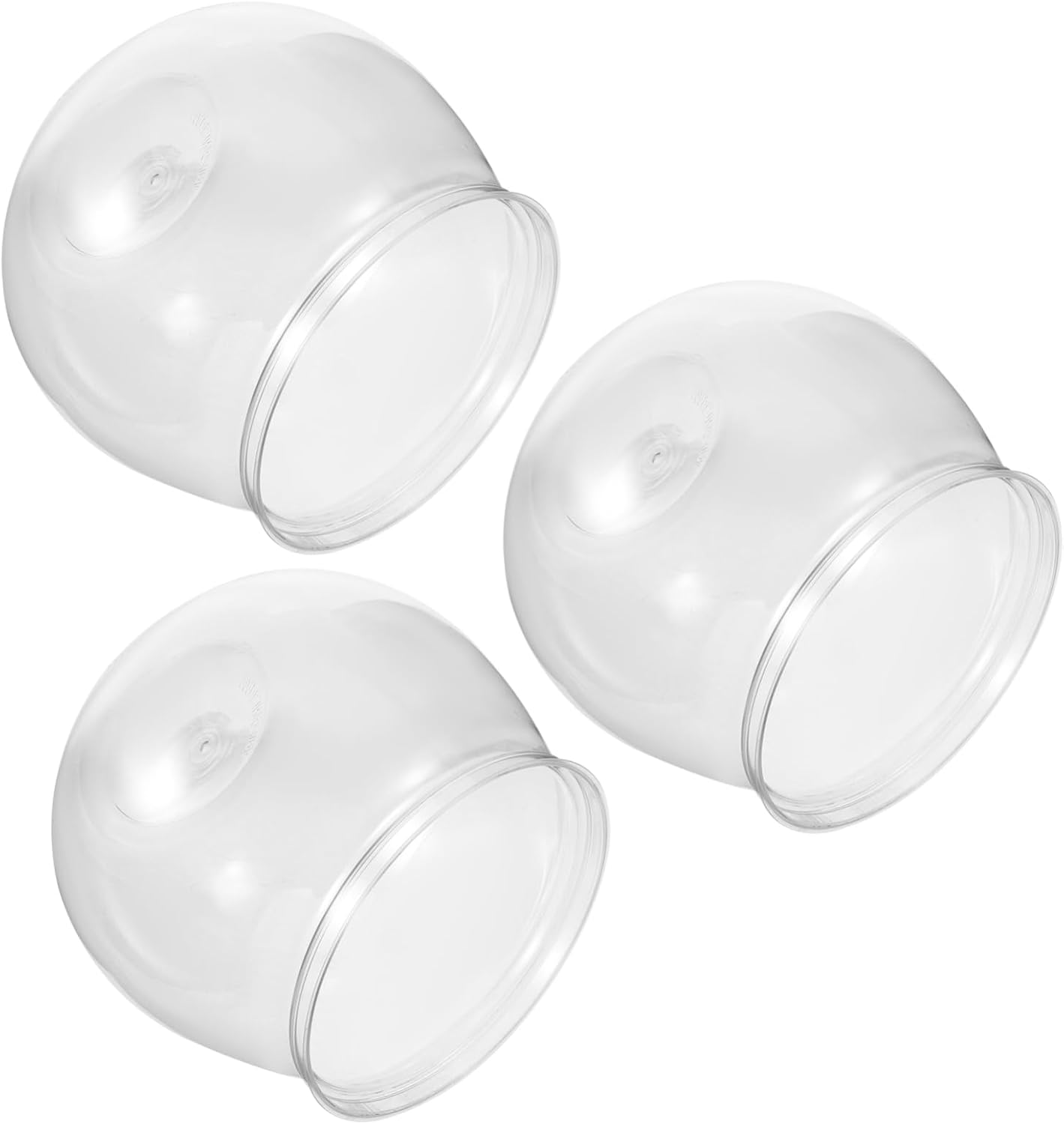 Gatuida 3Pcs Fish Bowl Aquarium Betta Fish Tank for Decor Pet Material Easy Maintenance for and Small Aquatic Pets image number 4