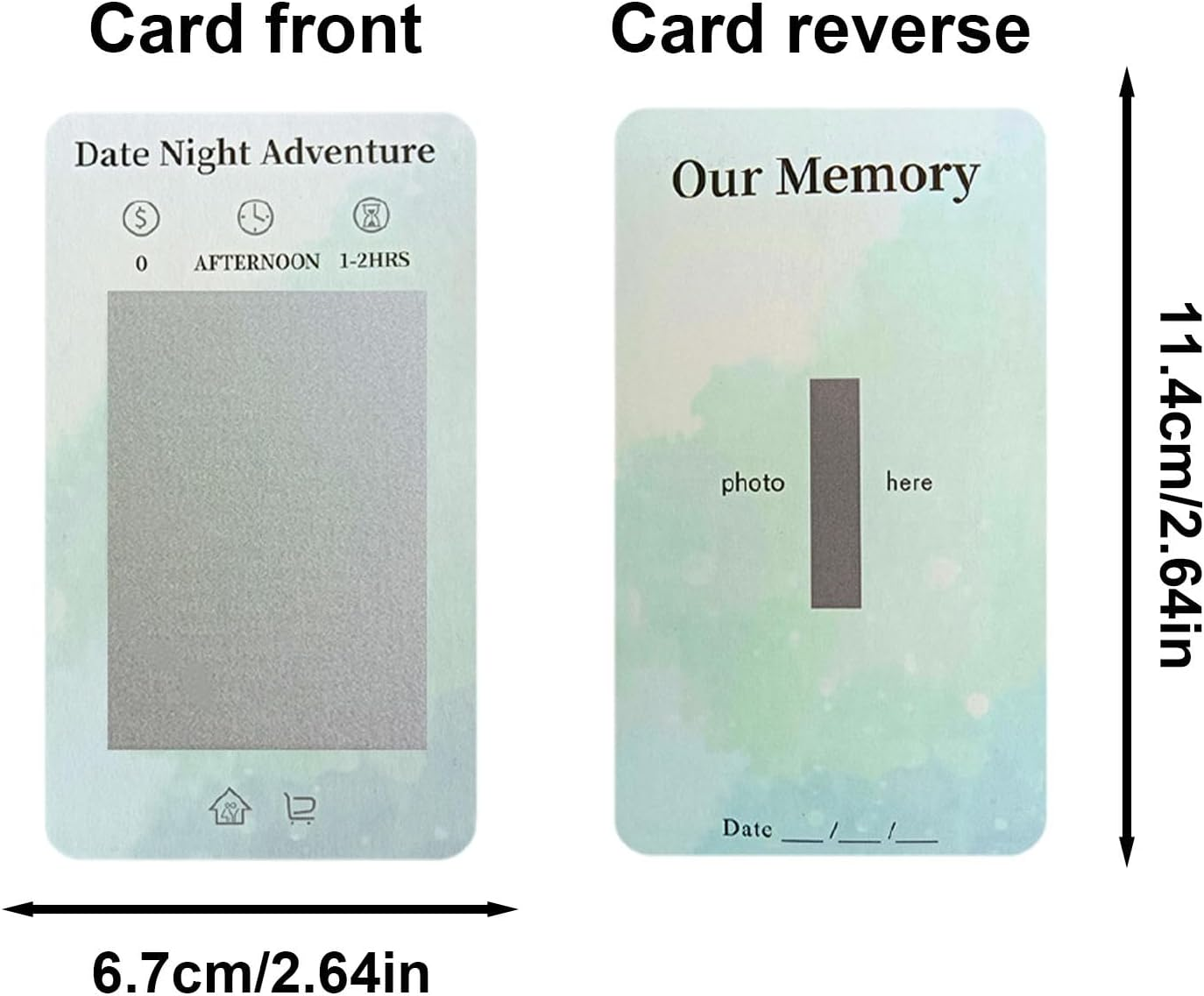 Fun Date Night Games, Couple'S Scratch off Cards, Romantic Date Ideas, Romantic Scratch Off, Adventurous,11.4X6.7Cm Ensuring Everyone Can Find Fun and Excitement image number 5
