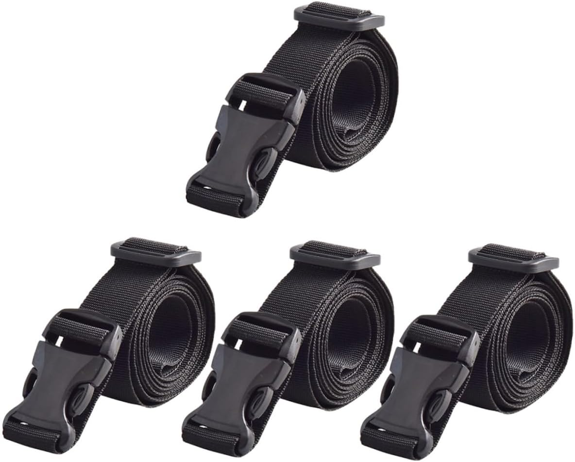 LRXIYODE 4Pcs Tie down Straps for Luggage Outdoor Travel Lashing Straps for Luggage Safety for Hiking and Camping Trips image number 1