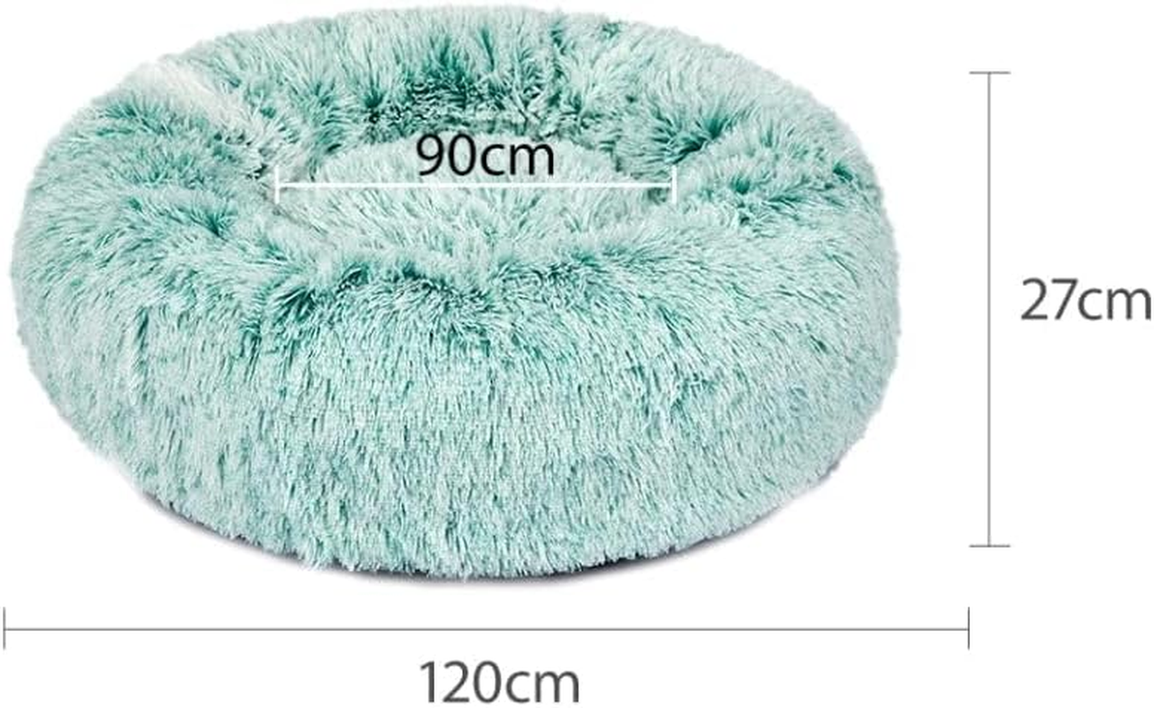 Pawz Replaceable Cover for Dog Calming Bed Nest Mat Soft Plush Kennel Teal XXL image number 1