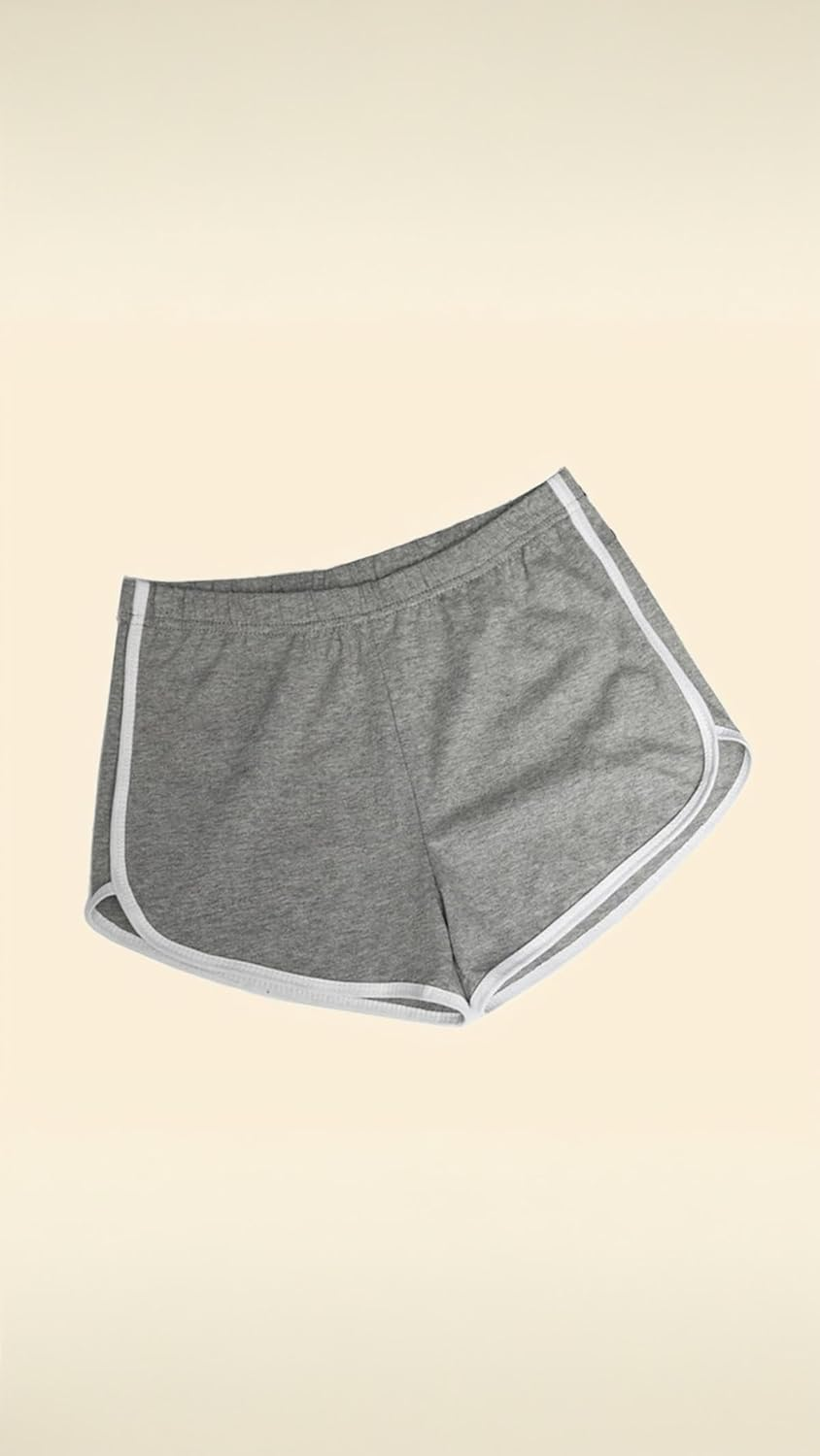 Women'S Cotton Gym Yoga Shorts - 2-Pack, Summer Running, Active Dance, Elastic Waistband, Size M - Comfort & Style image number 1