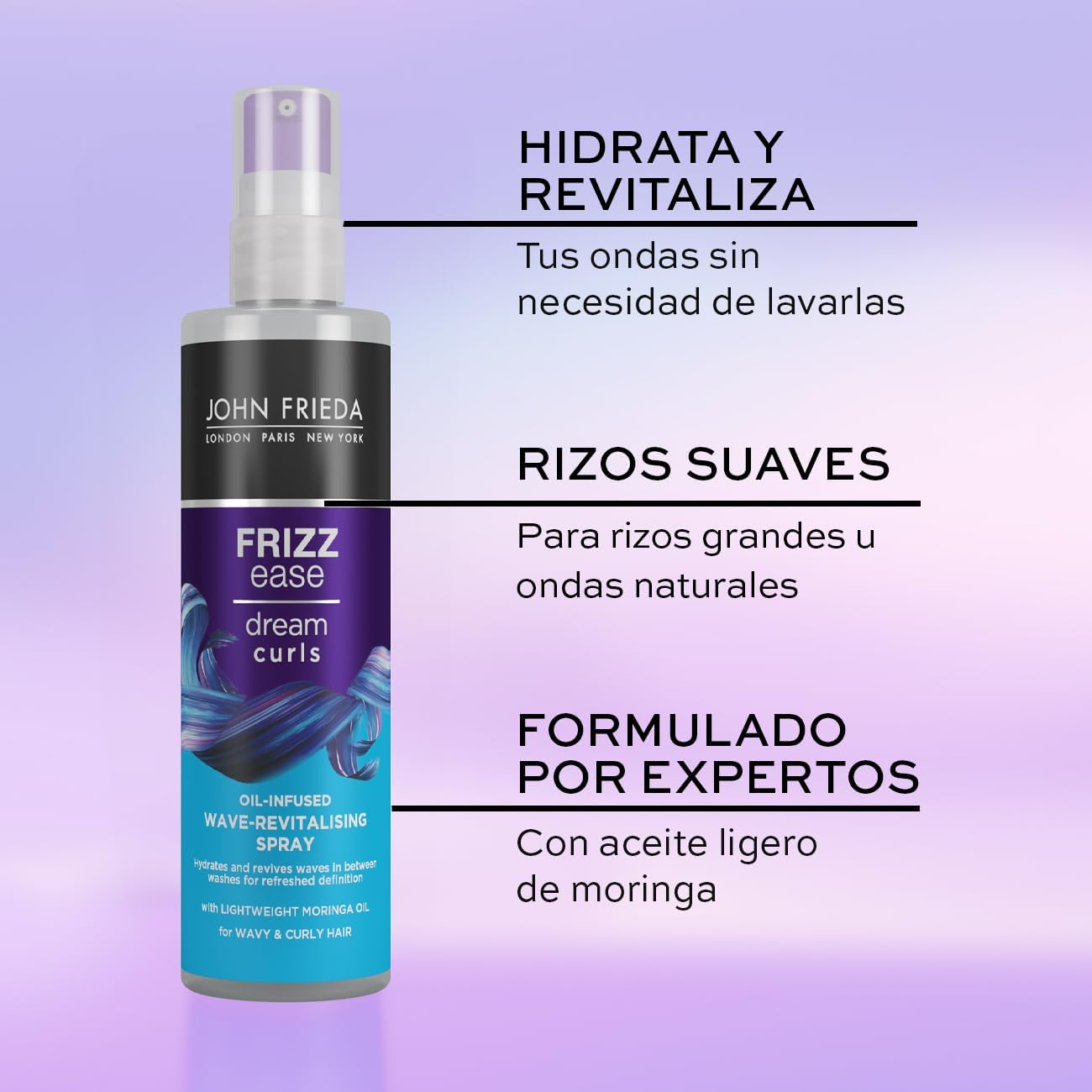 John Frieda - Frizz Ease Dream Curls Oil-Infused Wave-Revitalising Spray - 150 M image number 2