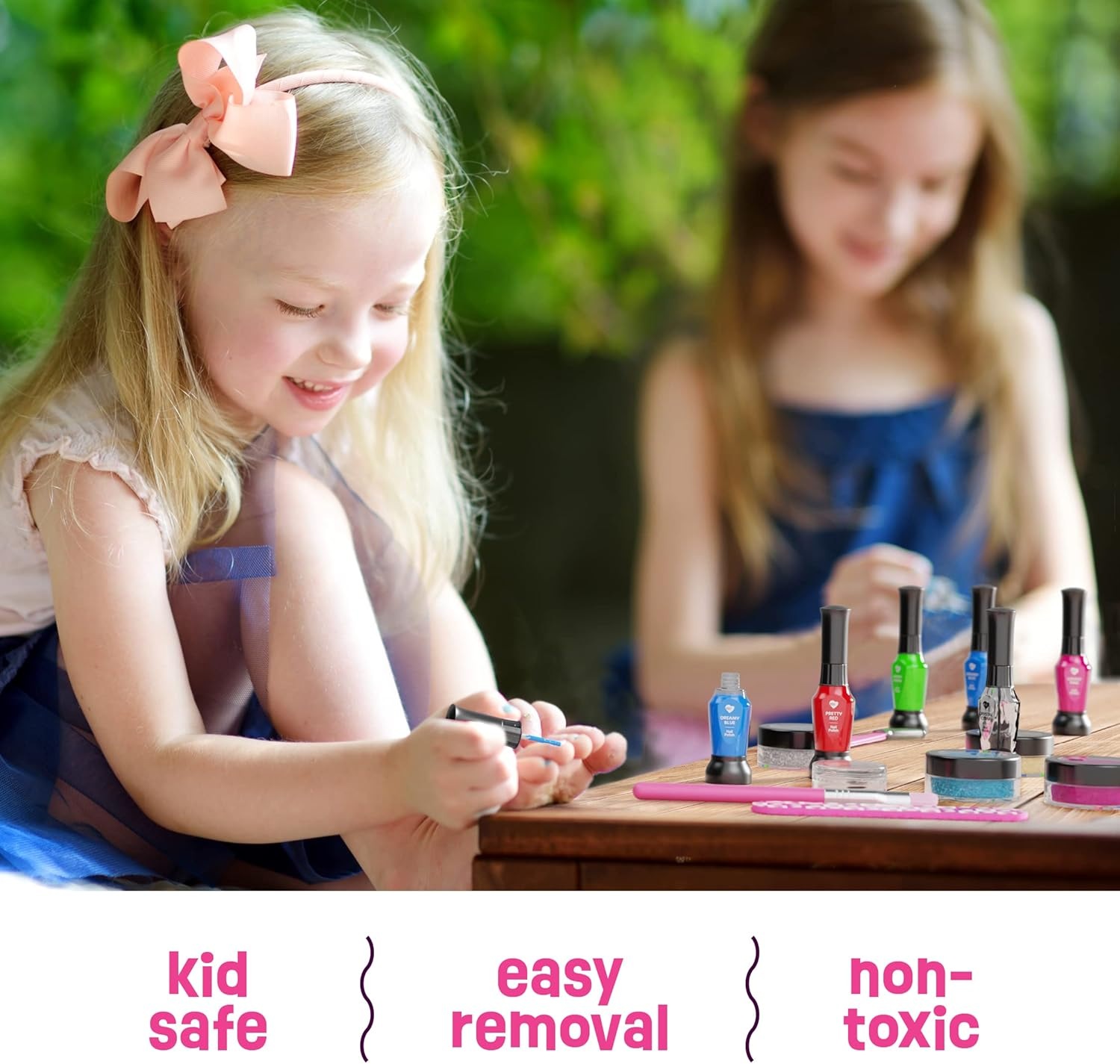 Nail Art Studio for Girls - Nail Polish Kit for Kids Ages 7-12 Years Old - Girl Gifts Ideas - Girls Nails Gift Set - Cool Girly Stuff - Polish, Pens, Glitter, Stickers, Gems, Filer - 8 9 10 11 12 Year image number 3