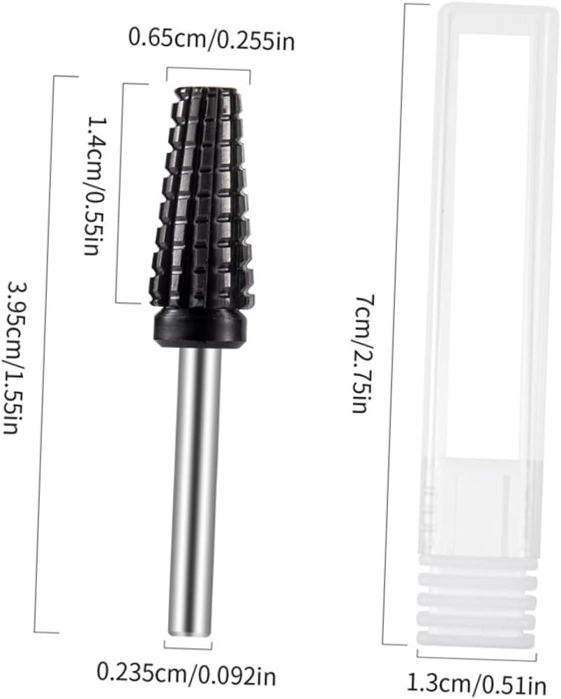 ELAYARD Nail Art Drill Bit for Women Manicure Bits for Nails Precision Shape for Polishing Trimming Salon image number 3