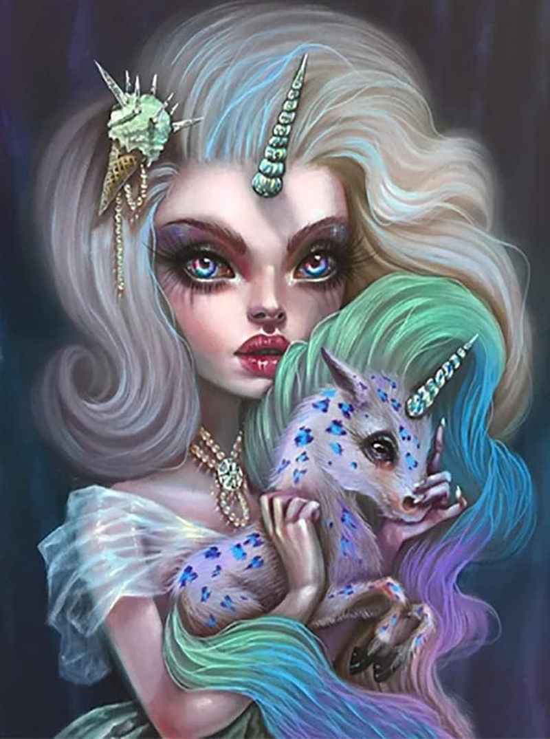 5D DIY Diamond Painting Kits, for Kids & Adults,Cartoon Skull Diamond Painting round Full Drill Diamond Point Art Crafts Home Wall Decoration 15.8 X 15.8Inch image number 6