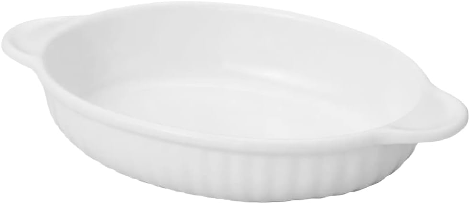 CALLARON Microwave Safe Oven Tray Double Ear Ceramic Baking Pan Baking Dish Gratin Pan Bakeware image number 3