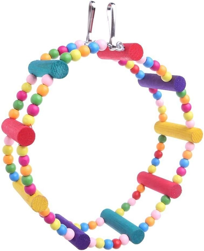 Pet Toys Parrot Bird Arch Climbing Swing Wheel Ring Toy, Size:Diameter 22Cm Pet Toys image number 3